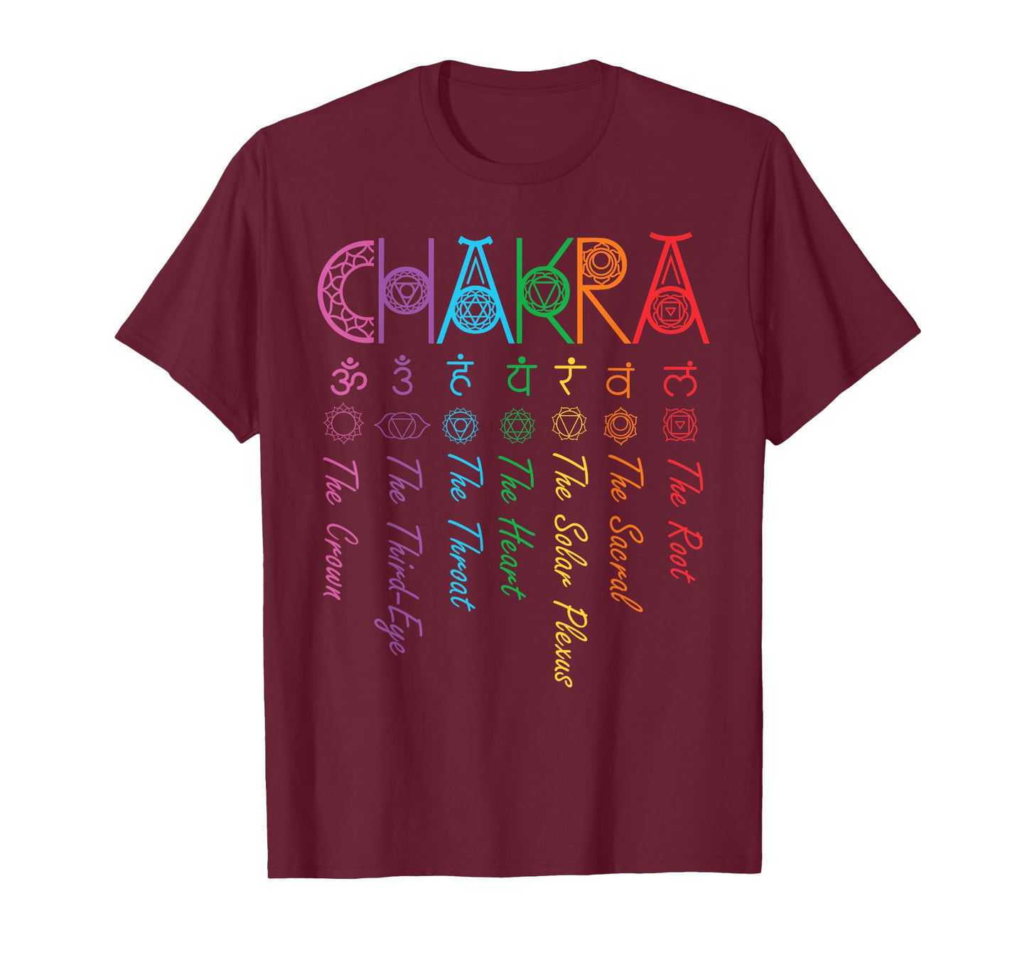 Chakra Energy Spirit Spiritual Health Healing Yoga Chakras T-Shirt