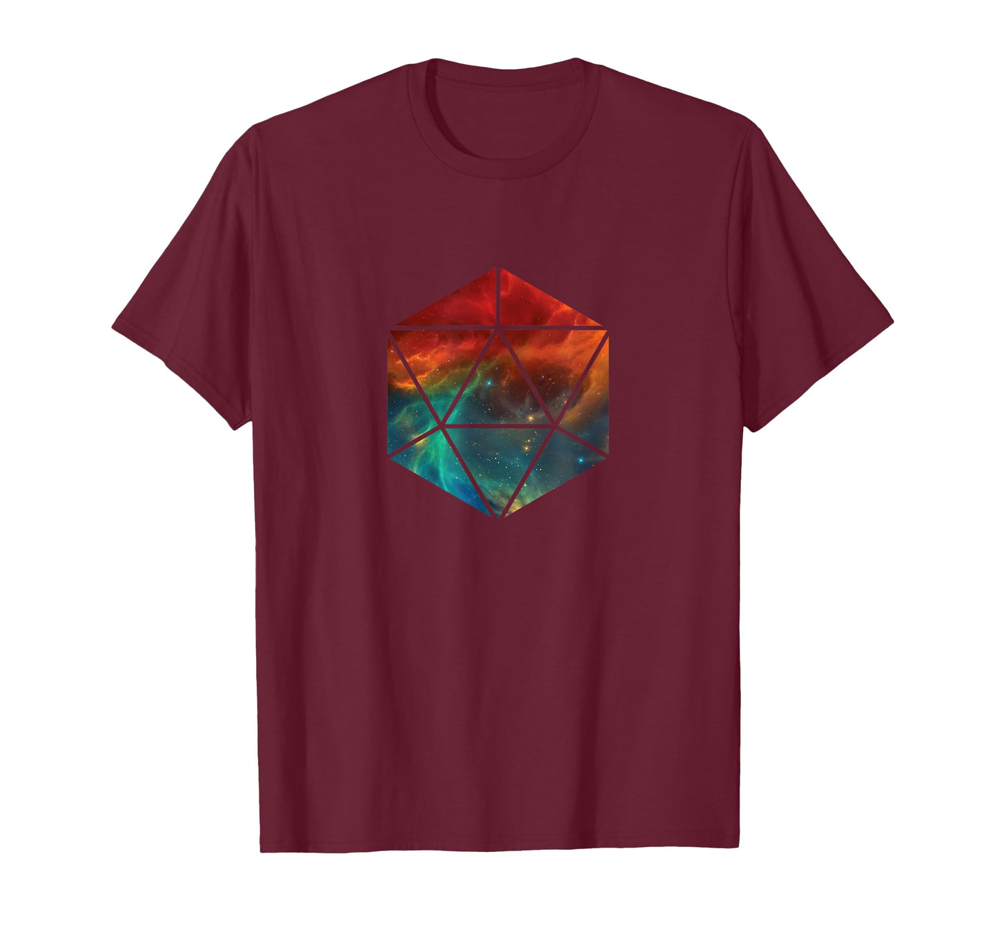 20 sided polygon icosahedron sacred geometry t shirt T-Shirt