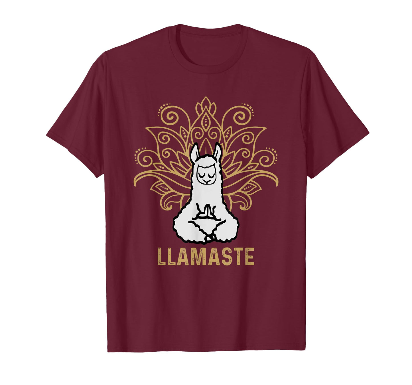 Llamaste Yoga Gift For Men Women Kids Lover Llama Yoga T-Shirt