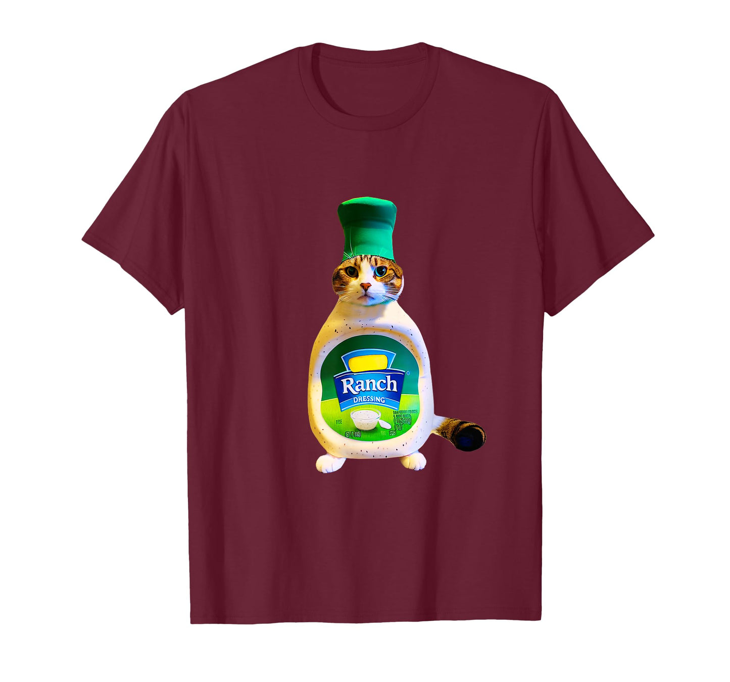 Ranch Dressing Cat Gift Funny Ranch Dressing Sauce Humor T-Shirt for Men Women Girls Kids