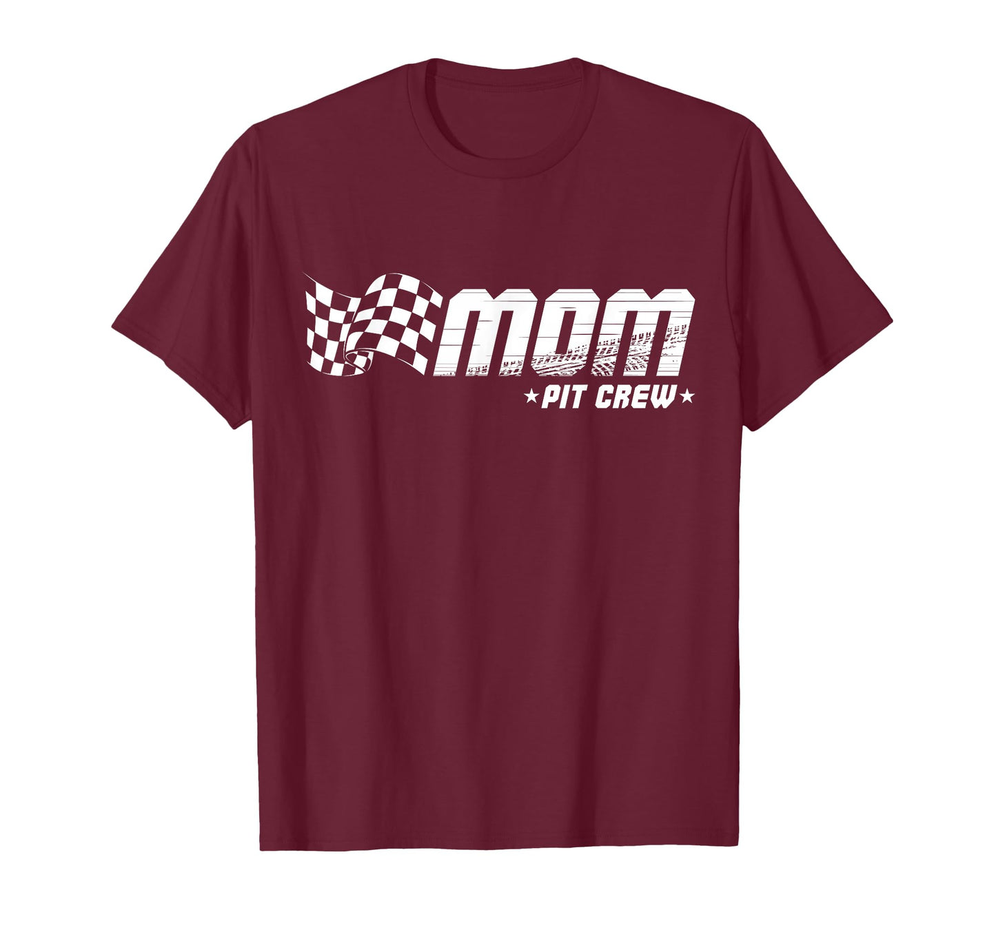 Mom Pit Crew Race Car Birthday Family Racing T-Shirt