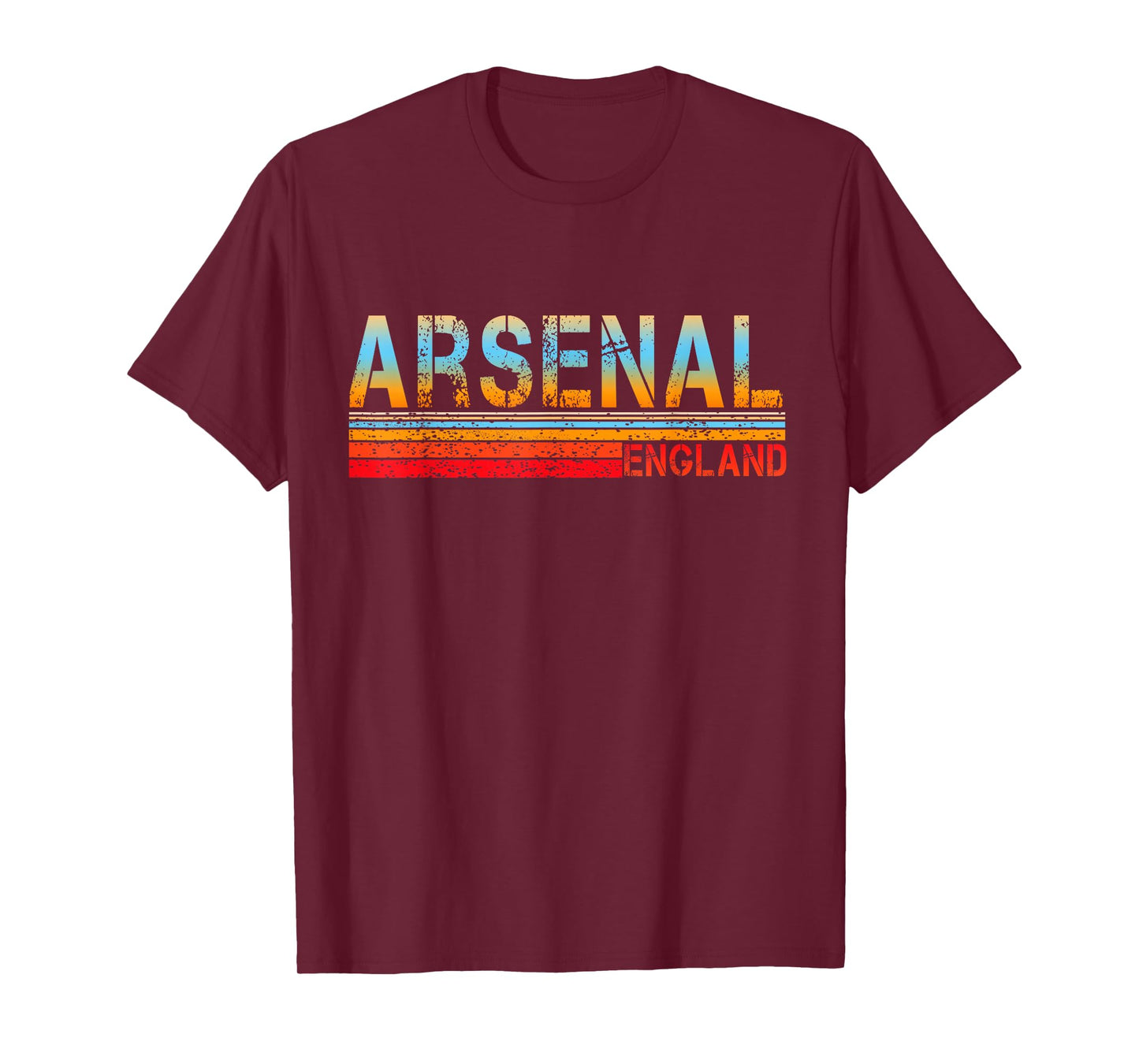 Love Heart Arsenal Tee Grunge Vintage Style Black Arsenal T-Shirt