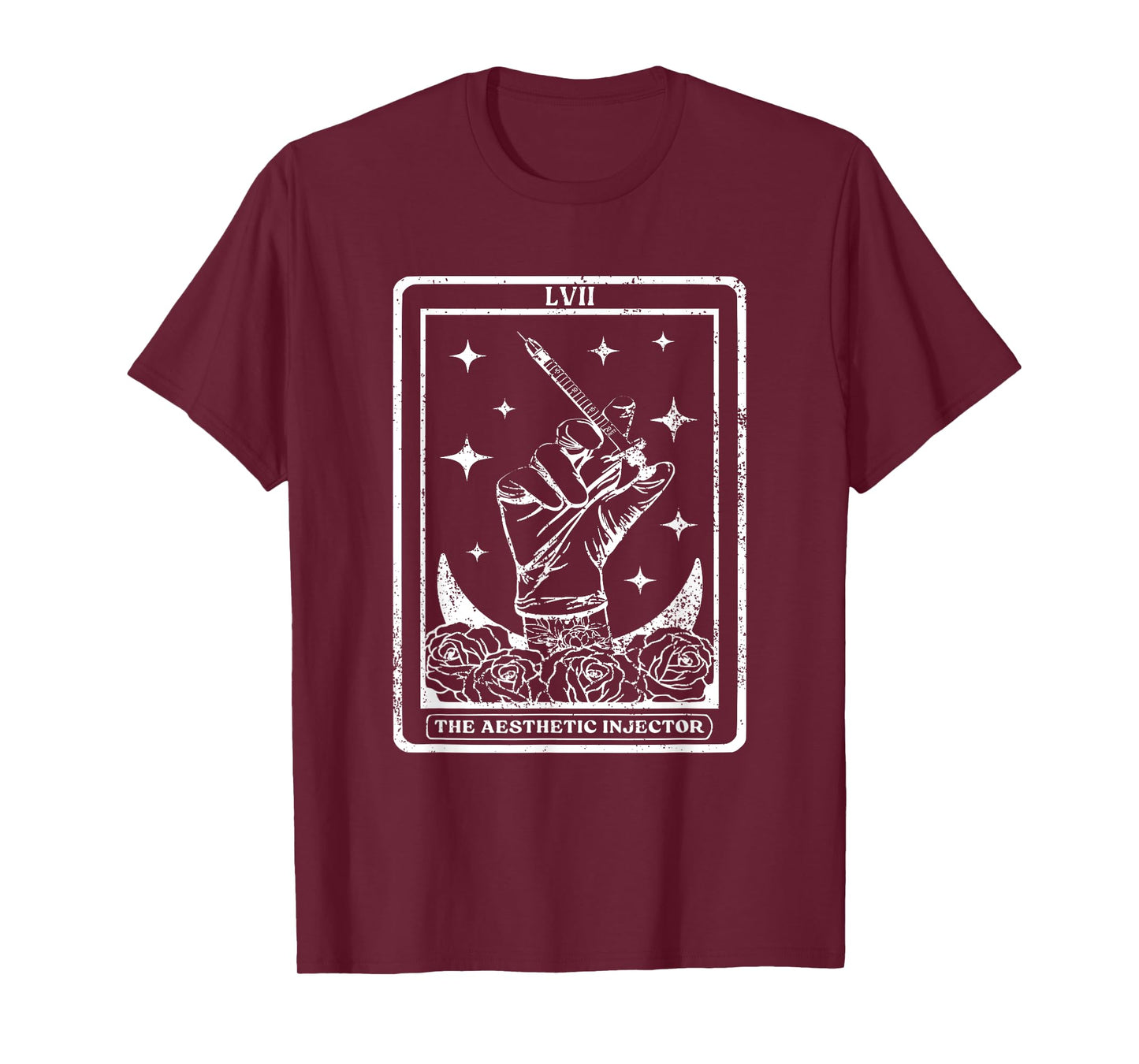 The Aesthetic Injector Tarot Card Aesthetic Nurse Injector T-Shirt, Small, Black