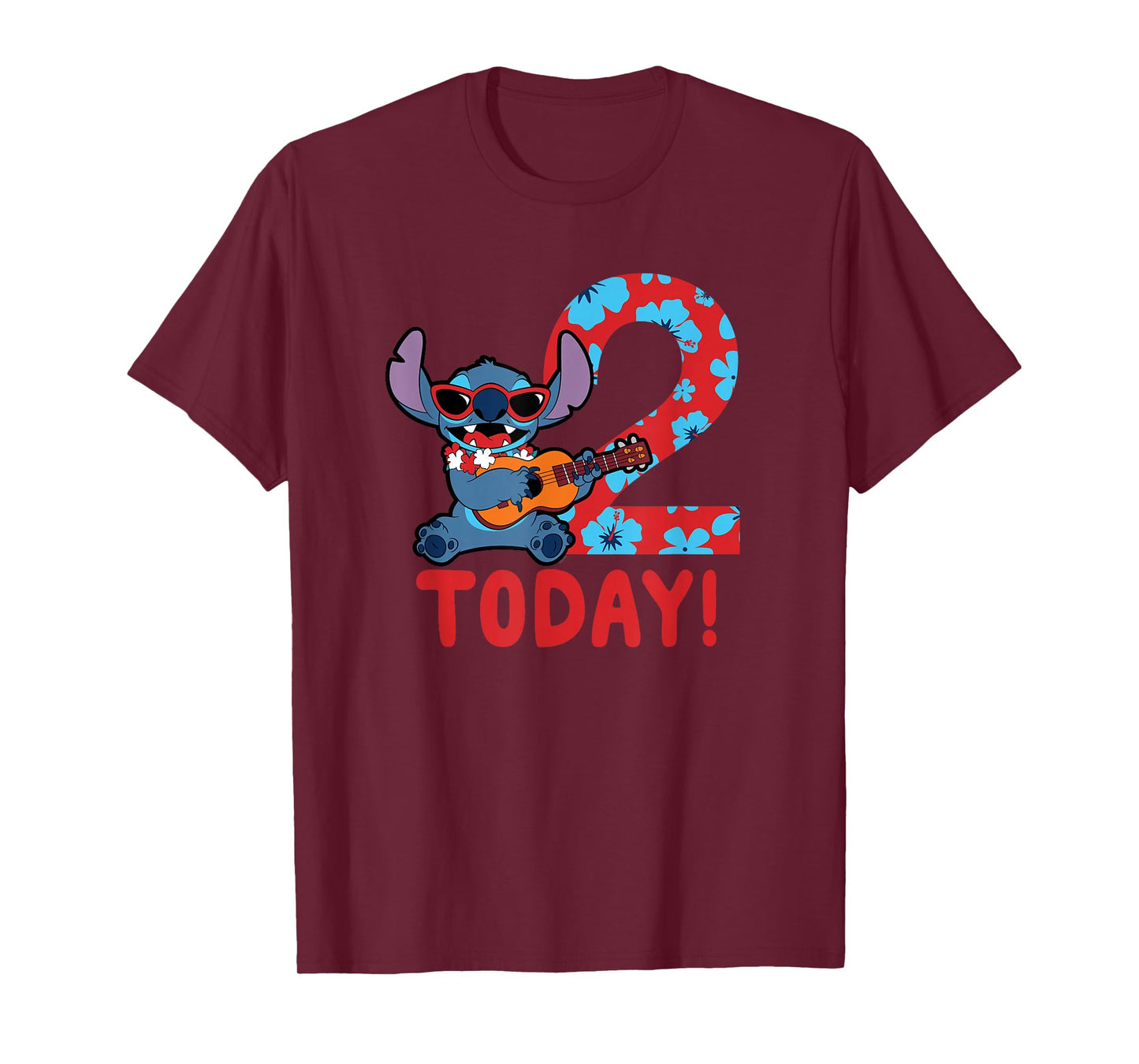 Disney Lilo & Stitch Tropical Birthday 2 Years Old Today T-Shirt