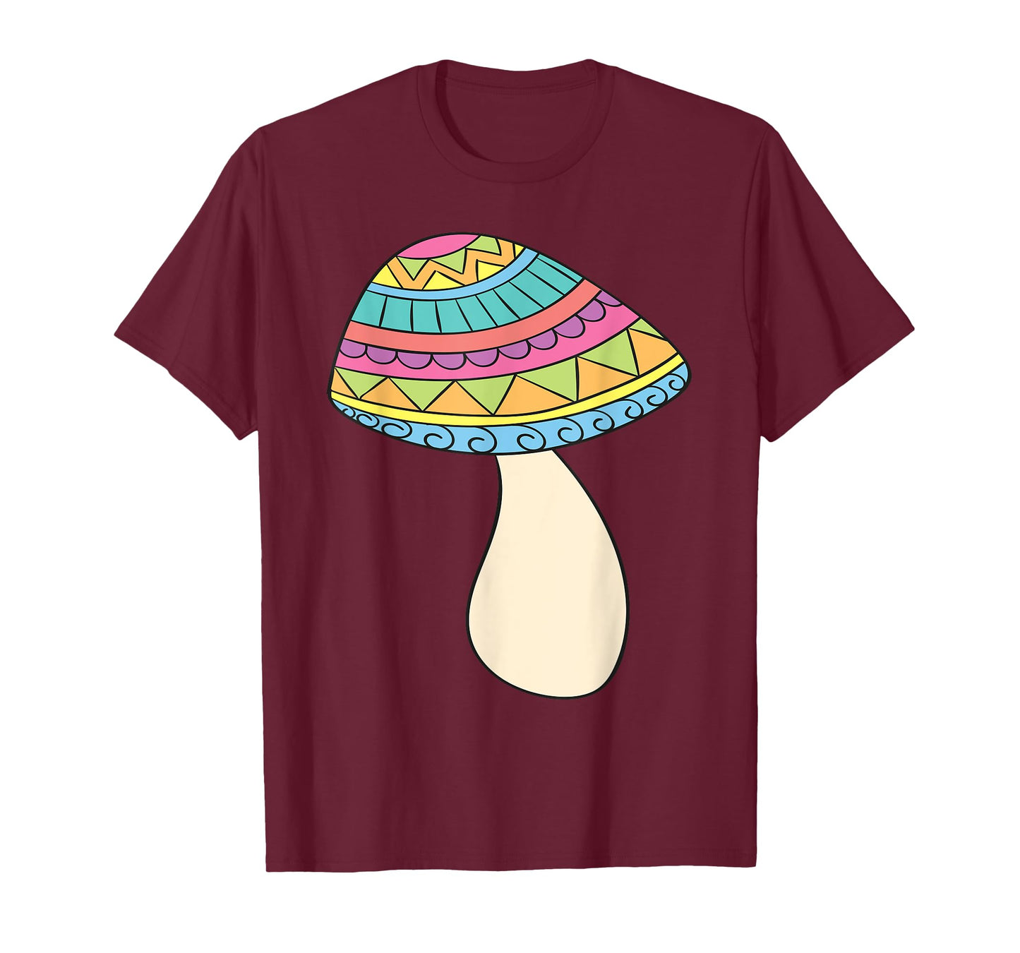 PSYCHEDELIC MUSHROOM T-Shirt Trippy Fungi Rainbow Tee Shirt
