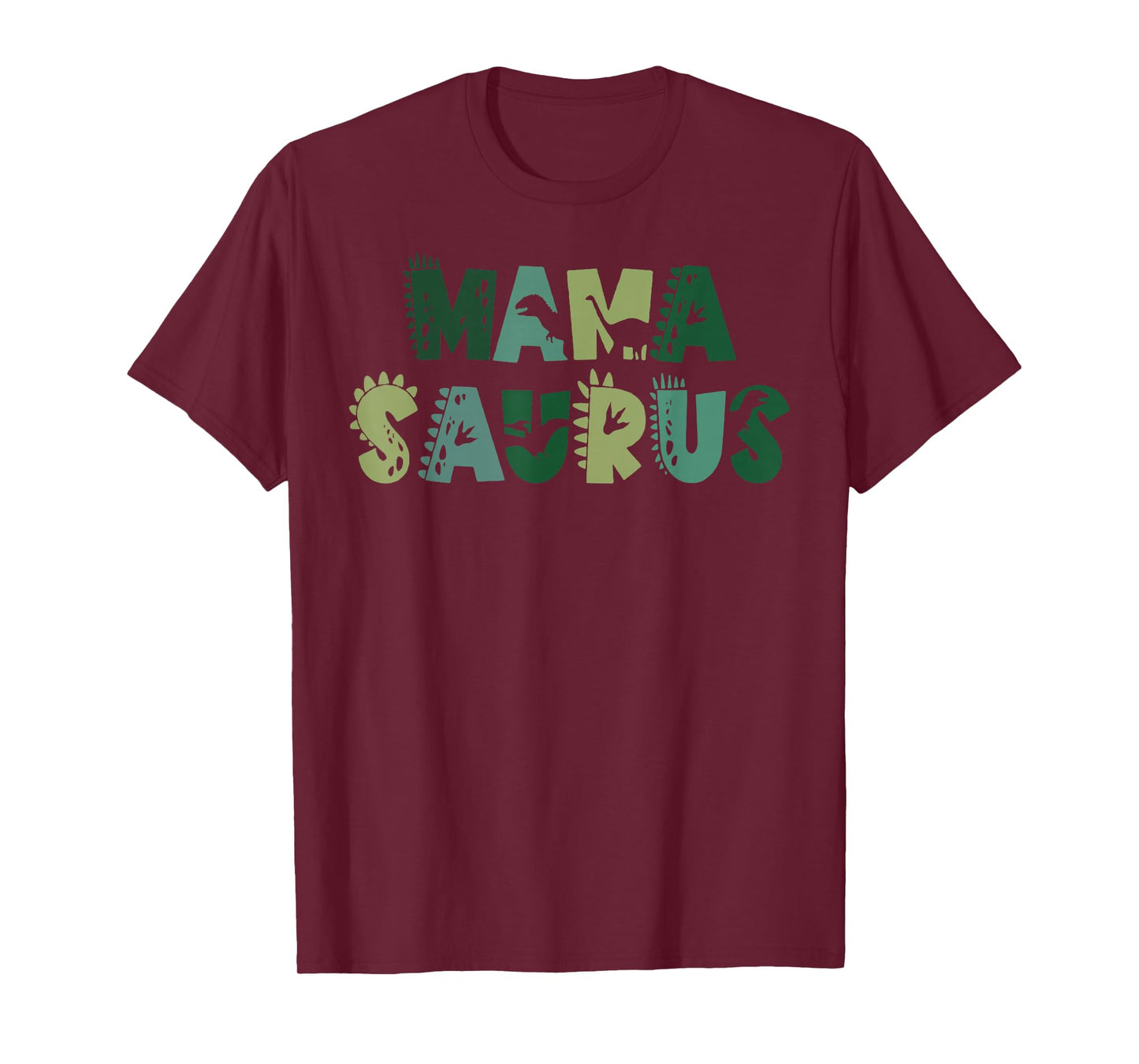 Mama Saurus Mom Dinosaur Three Rex Birthday Boy Girl Family T-Shirt