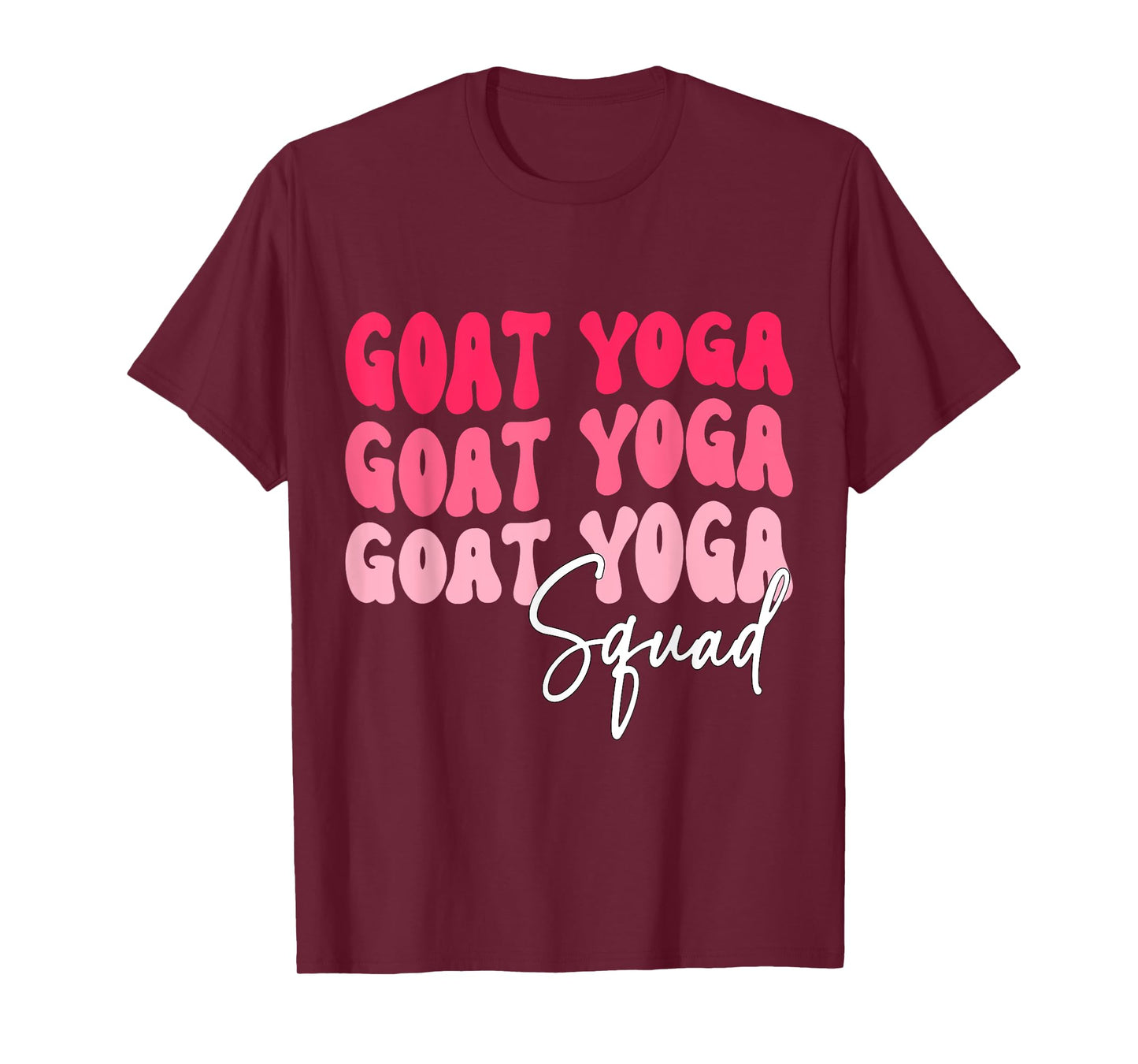 Goat Yoga Squad Funny Goat Yoga T-Shirt