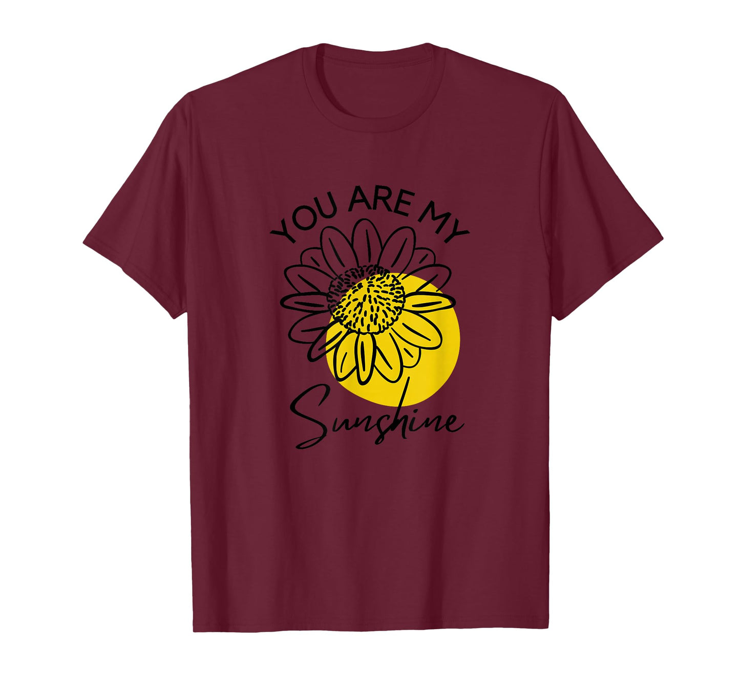 Women's Summer You Are My Sunshine Sunflower Garden Graphic T-Shirt