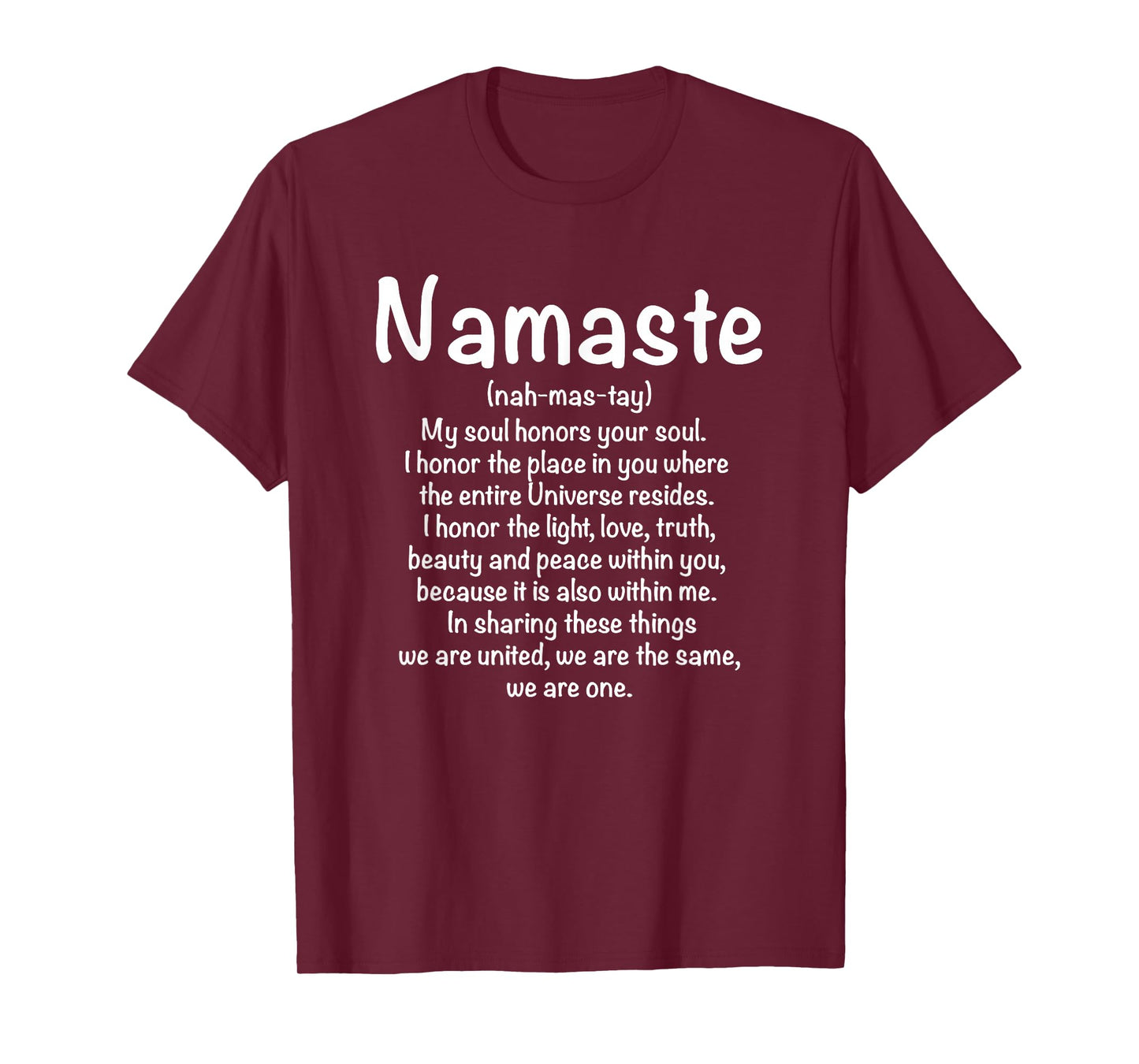 Namaste Definition Yoga Meditation Buddhist Gift T-Shirt