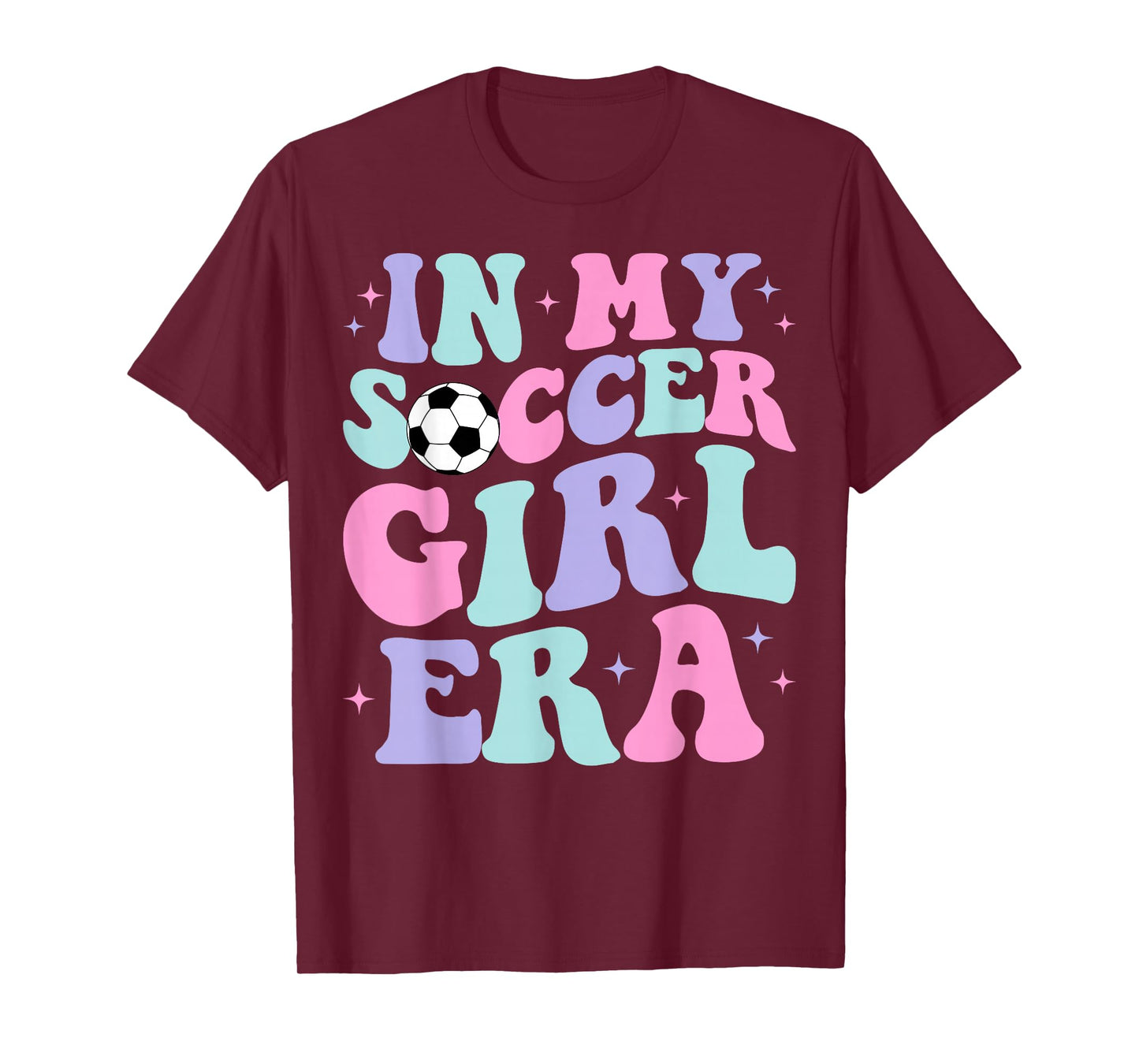 In My Soccer Girl Era Retro Groovy Soccer Girl T-Shirt