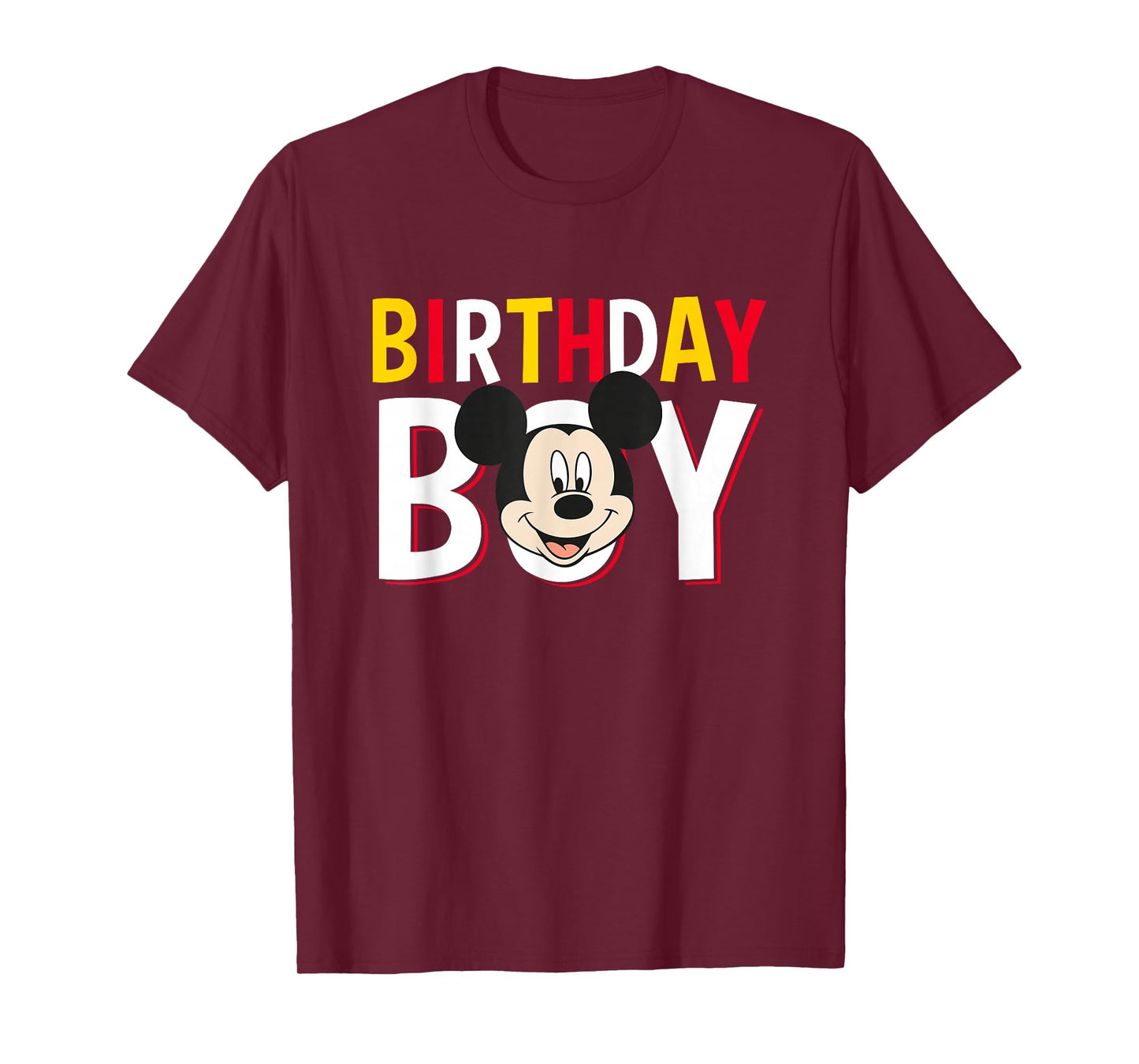 Disney Mickey And Friends Birthday Boy Cute Mickey Logo T-Shirt