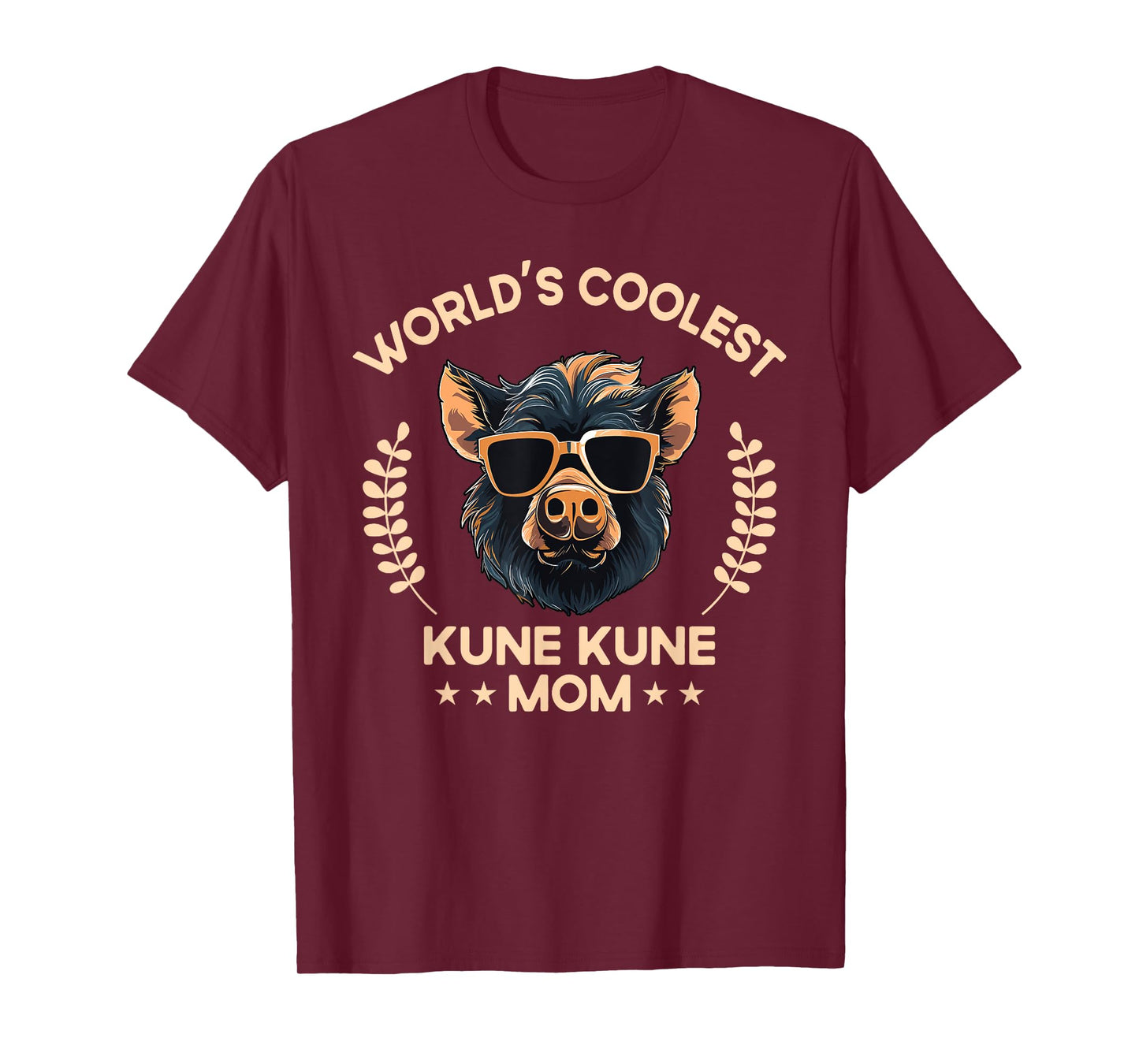 World's Coolest Pig Mom Mama - Women Farmer Kune Kune T-Shirt