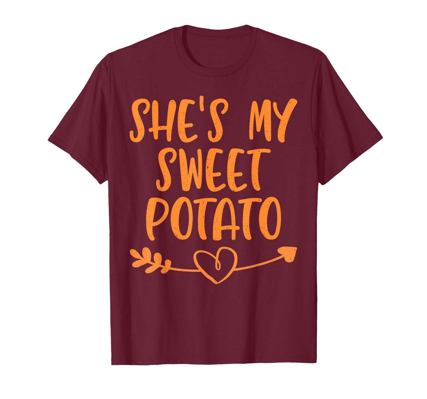 Thanksgiving Matching Couple She's My Sweet Potato I Yam Set T-Shirt