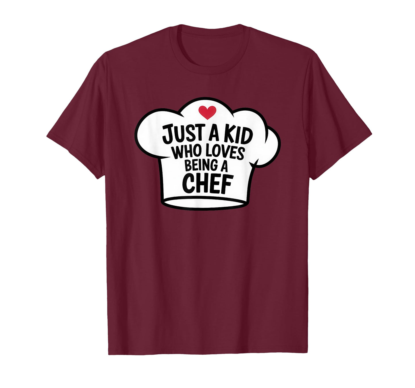 Just a Kid Who Loves Being Chef Cool Cooking Lover Birthday T-Shirt