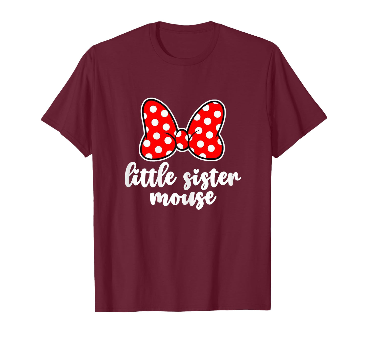 Kids Little Sister Mouse Bow Family Vacation -Youth, Toddler T-Shirt