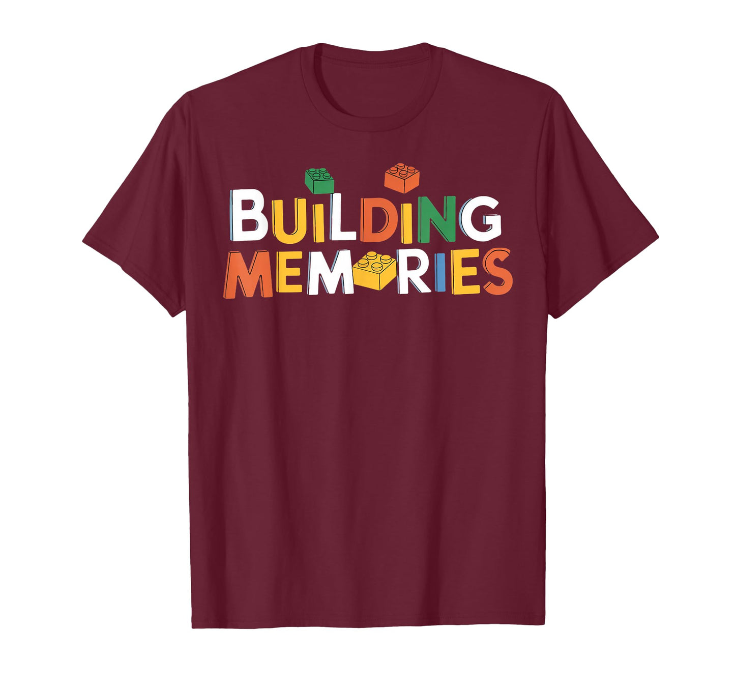 Building Memories Brick Builder Kids Bricks Building Blocks T-Shirt