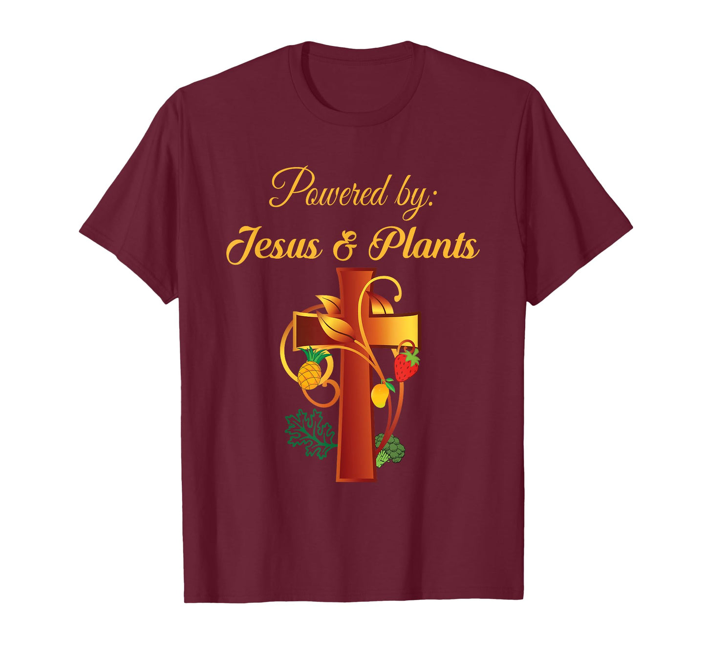 Christian Shirt Jesus and Plants Vegan Vegetarian Christian T-Shirt