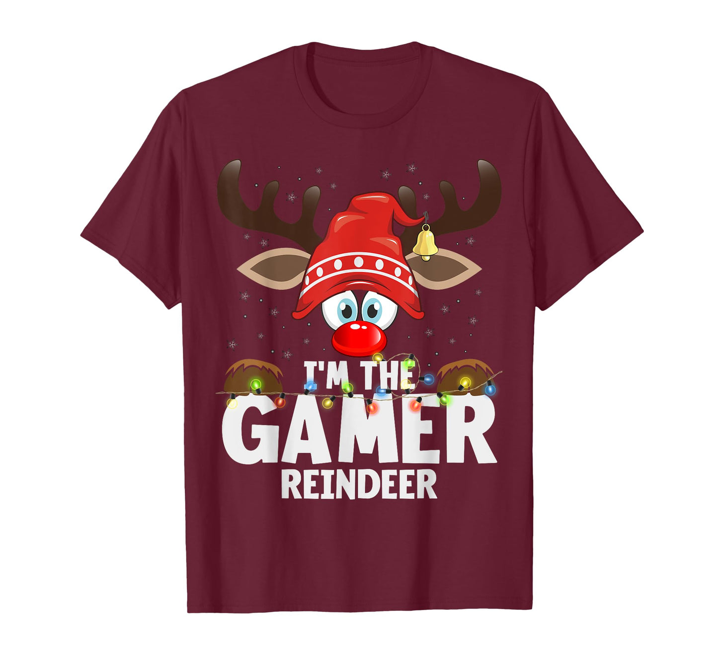 Christmas Matching I'm The Gamer Reindeer T-Shirt