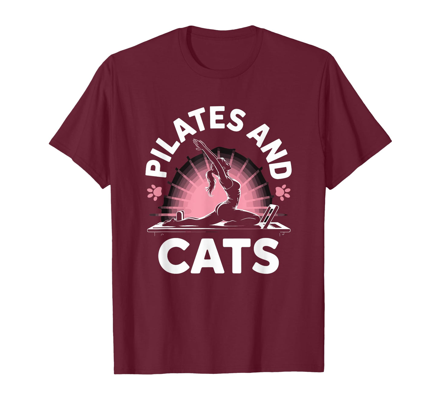 Workout Coach and Gym Fitness Lover, Pilates and Cats T-Shirt