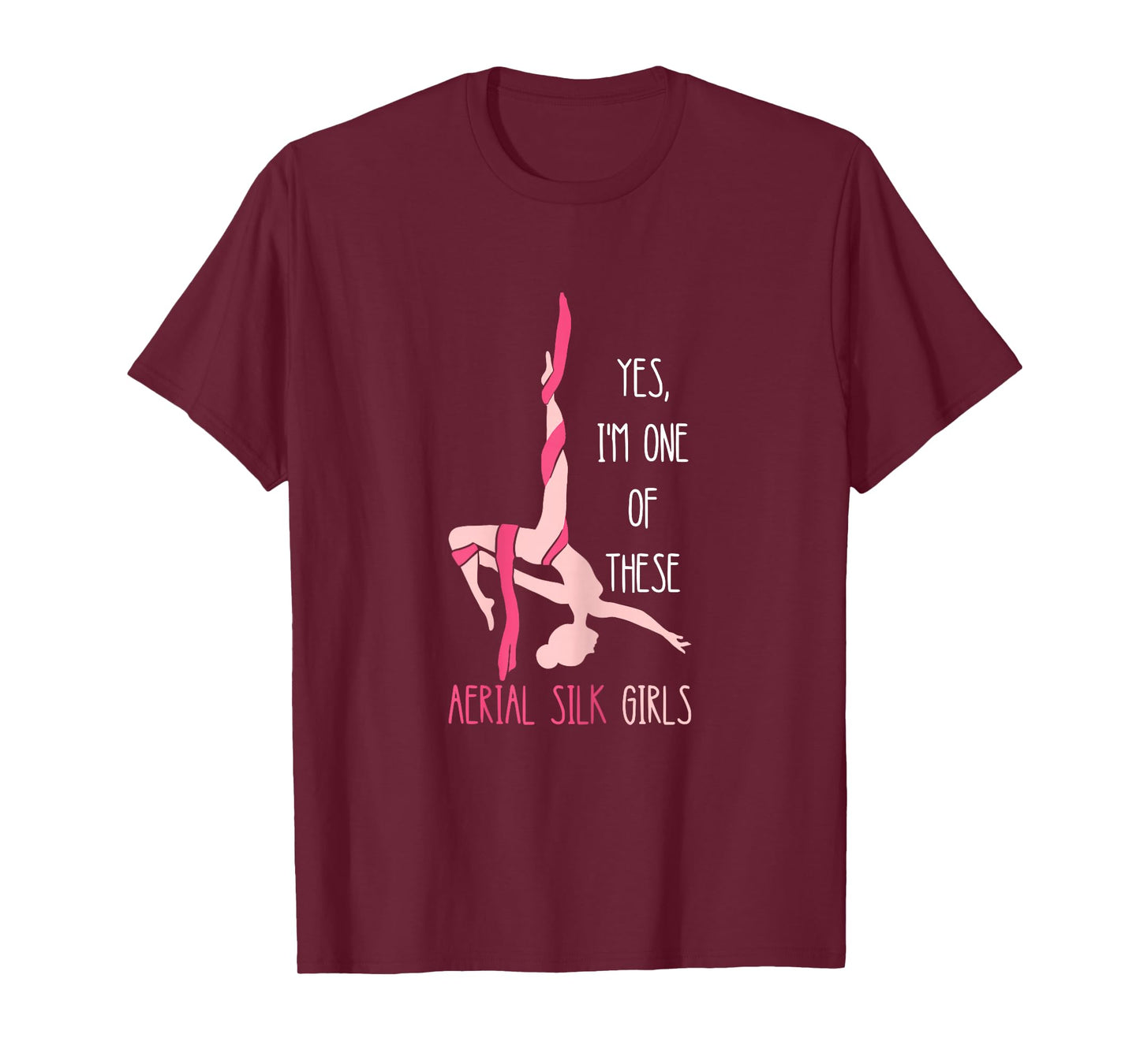 Aerial Silk Girl Hanging Aerialist Air Acrobatic Aerial T-Shirt
