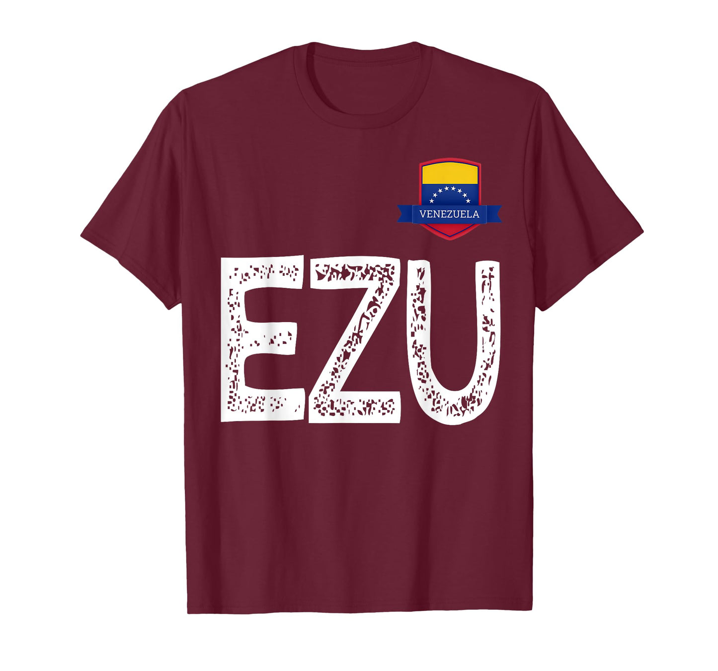Venezuela Human-Flag Letter E and Letter Z and U Venezuela T-Shirt