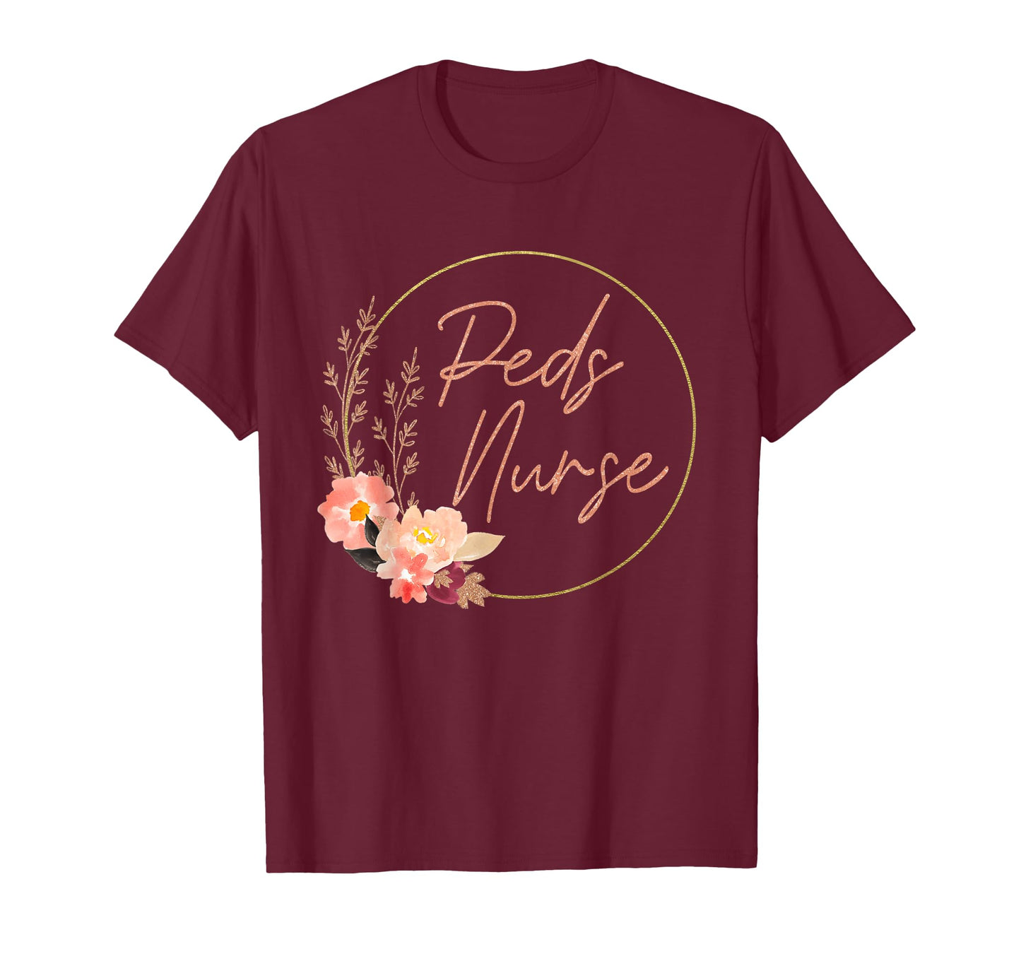 Pediatric Nurse Flower PEDS Nursing Appreciation Pediatric T-Shirt