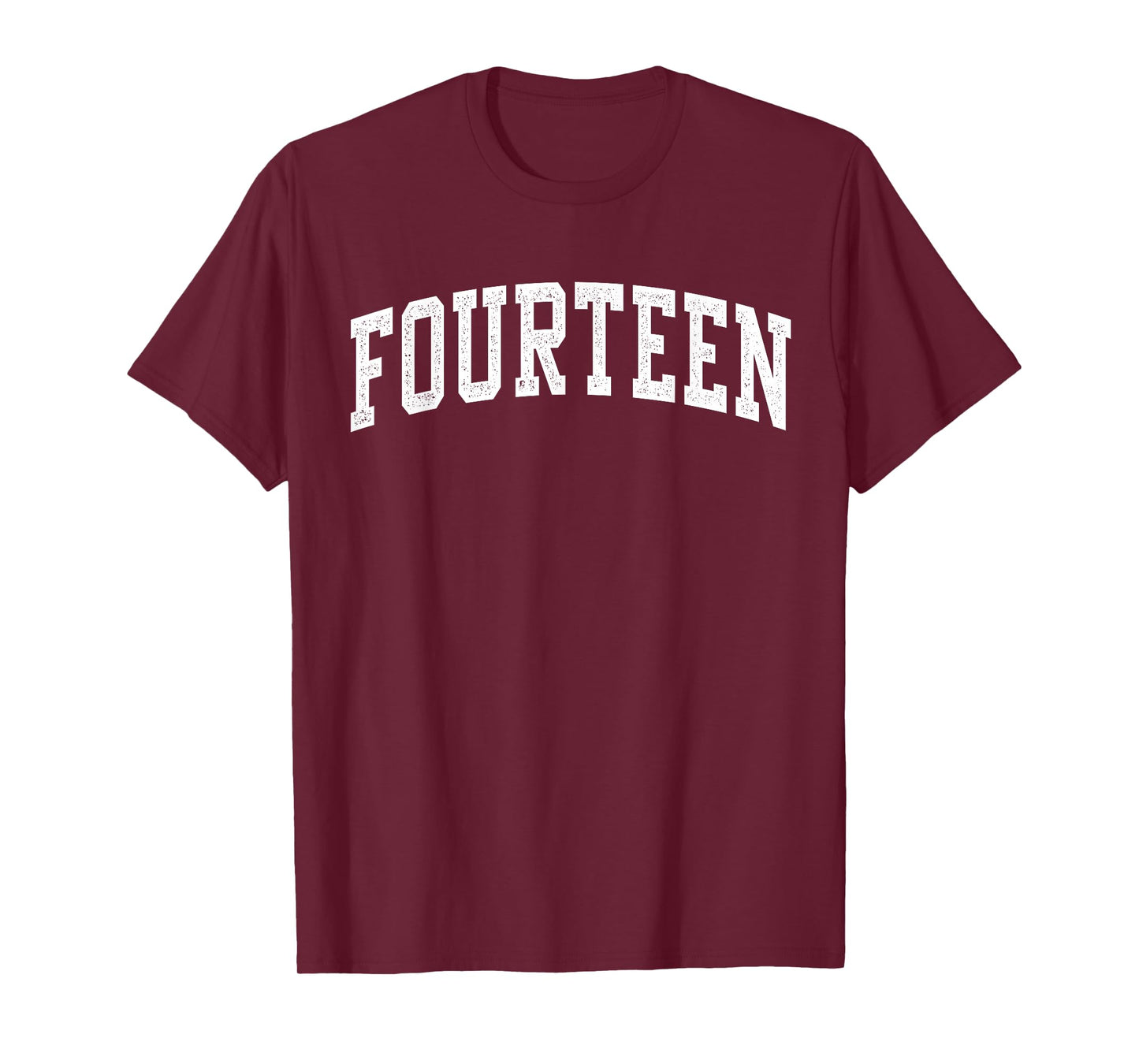 Fourteen Minimalist 14th Birthday Design 14-Year-Old T-Shirt
