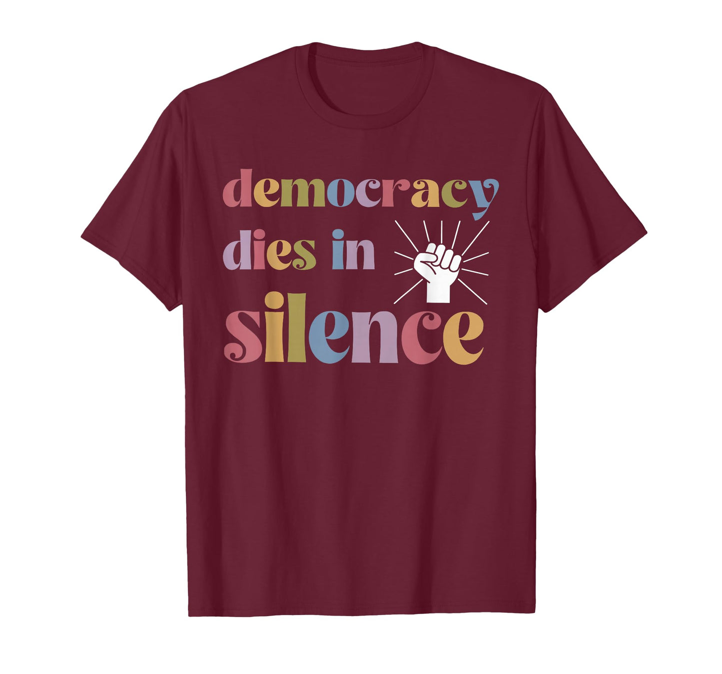 Vintage Democracy Dies in Silence Keep Democracy in America T-Shirt