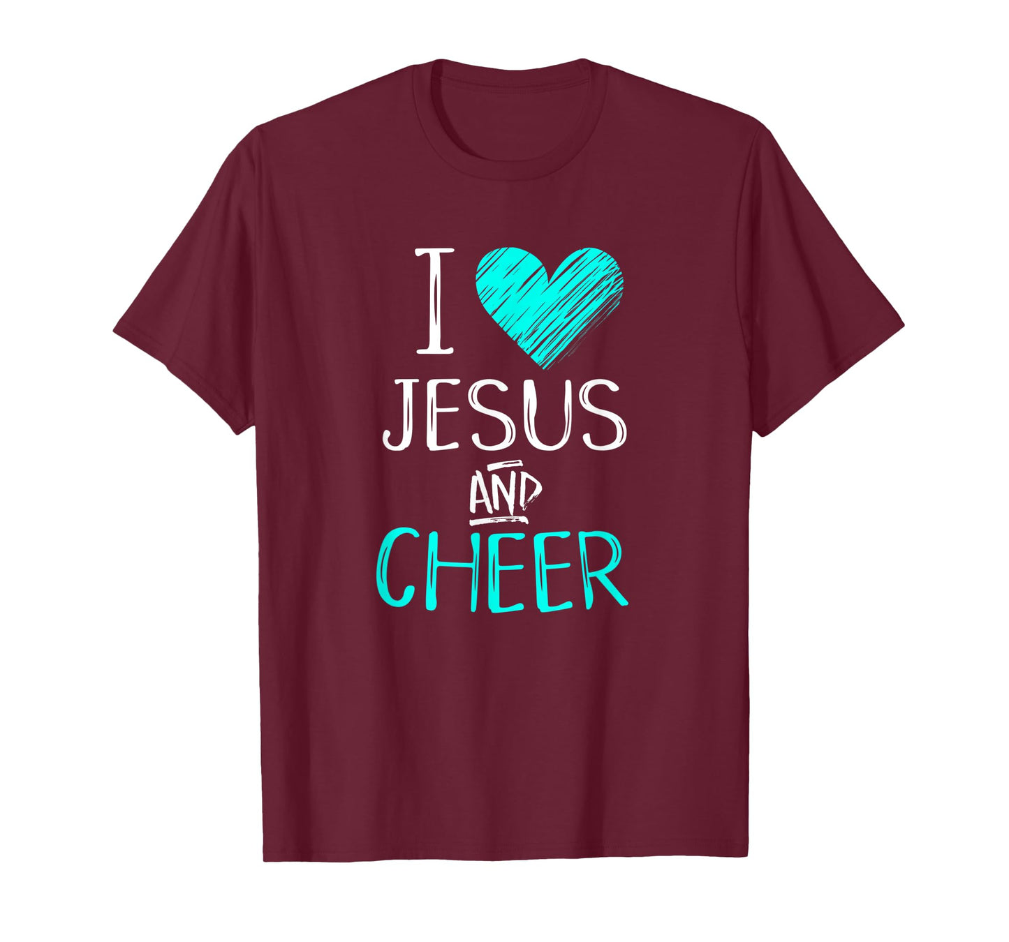 I Love Jesus And Cheer Christian Cheerleading Sport Shirt