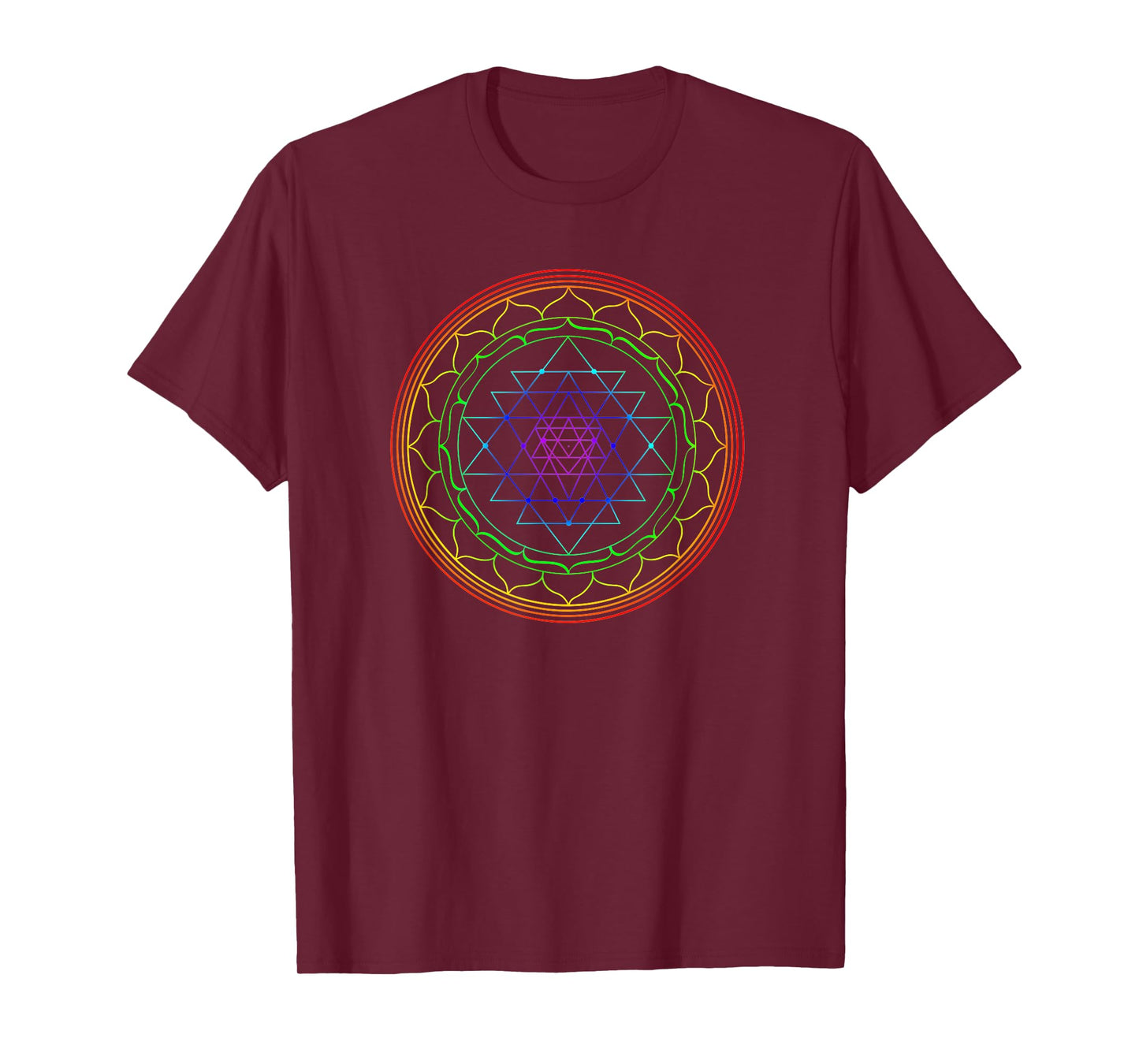 Sri Yantra Mandala Sacred Geometry Spiritual Gift Yoga Lover T-Shirt