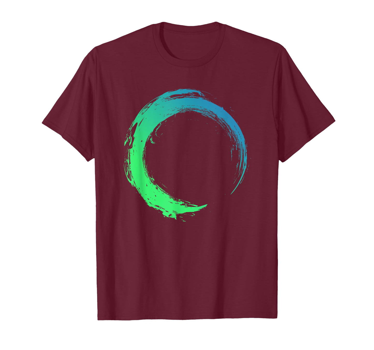 COLORFUL OCEAN WATER ENSO CIRCLE BRUSH STROKE T-Shirt