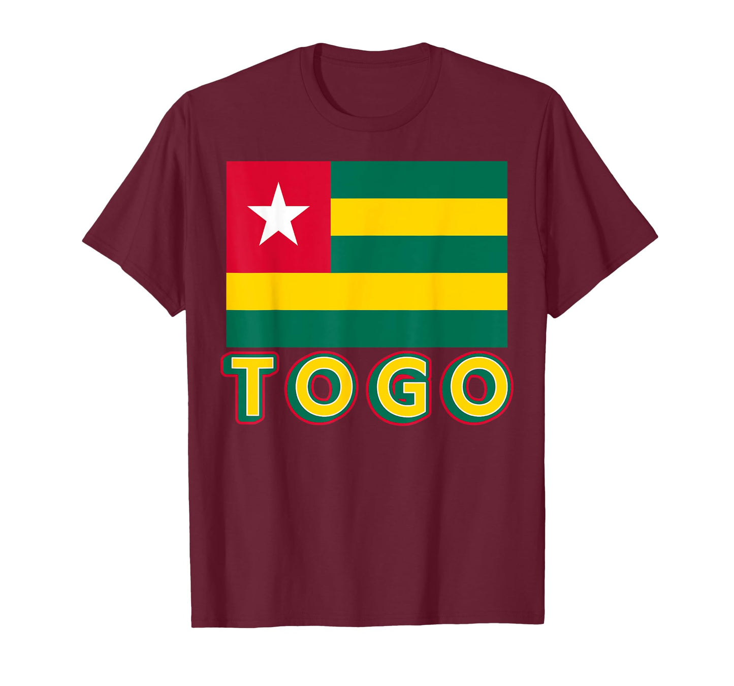 Togolese Flag Of Togo Patriotic African Men Women Kids T-Shirt