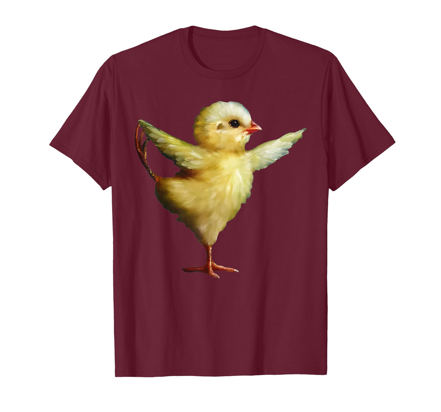 Yoga Chick Art Design Women Girls Funny Cute Chick Lover T-Shirt