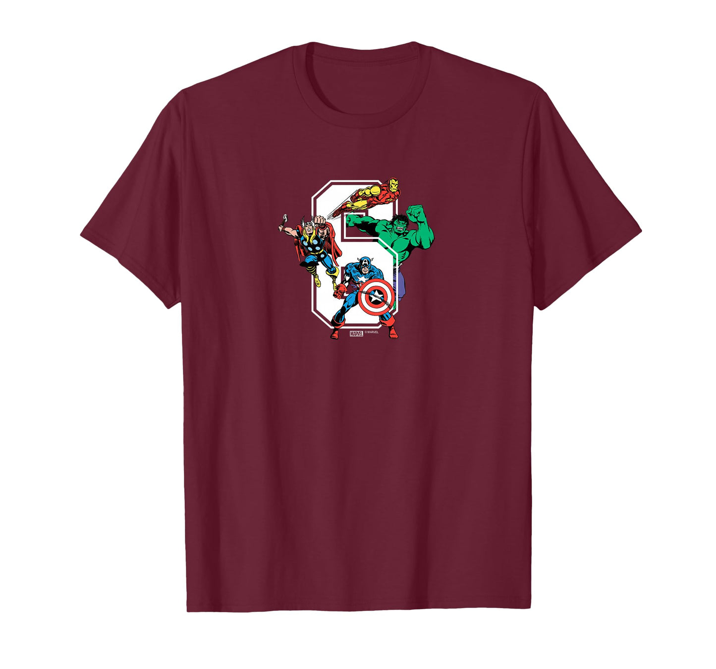 Kids Marvel - Avengers 6th Birthday T-Shirt