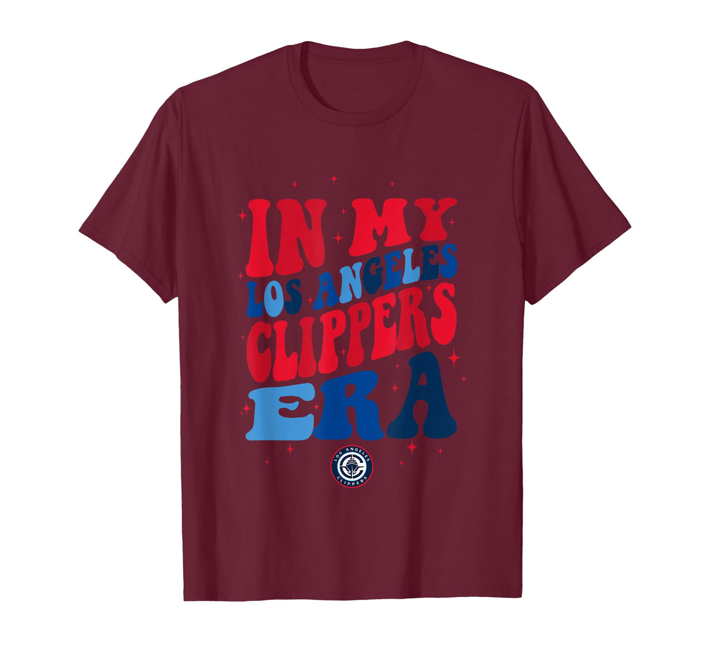 NBA In My Los Angeles Clippers Era Retro Wave Logo T-Shirt