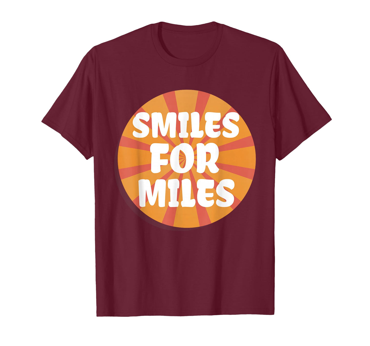 Smiles For Miles Fun Positive Energy Yoga Sunrise Boho Vibes T-Shirt
