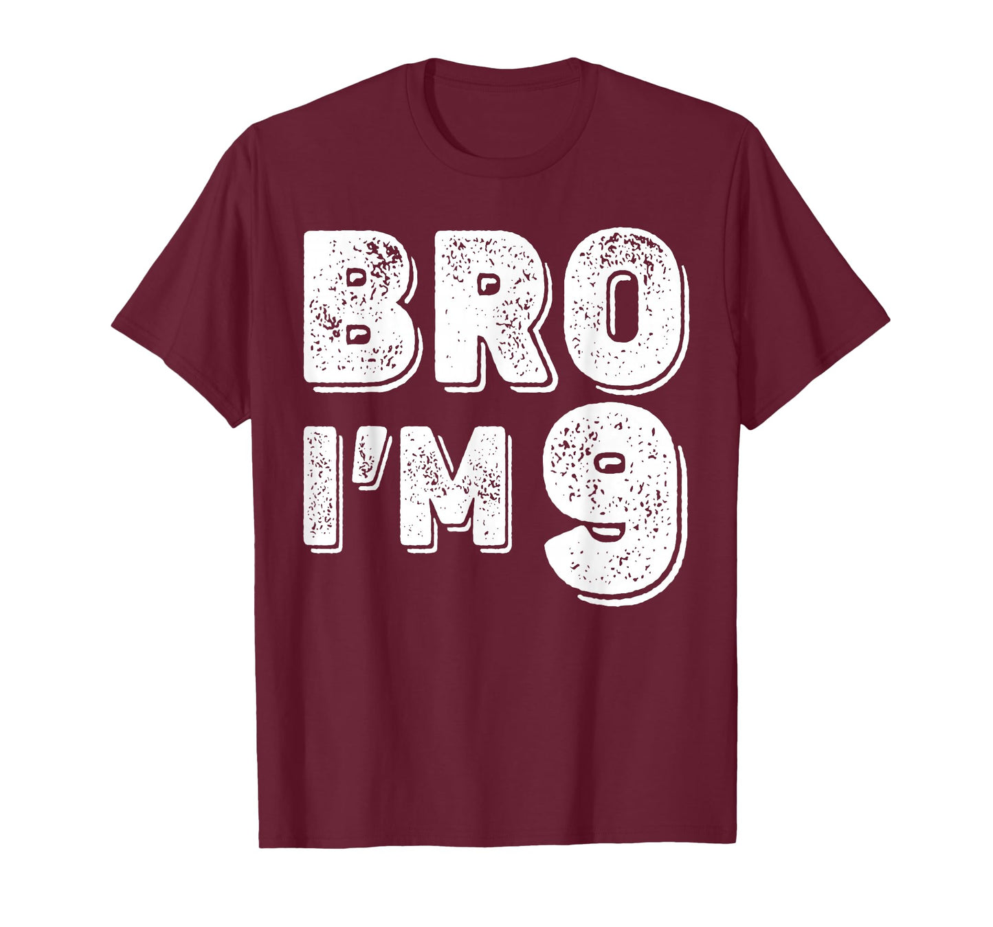 9th Birthday Boy Bro I’m 9 Year Old Boys Kids Nine Bday T-Shirt
