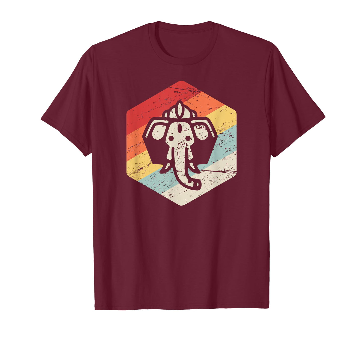 Retro Vintage Ganesha T-Shirt - Yogi India Hindu Mythology T-Shirt