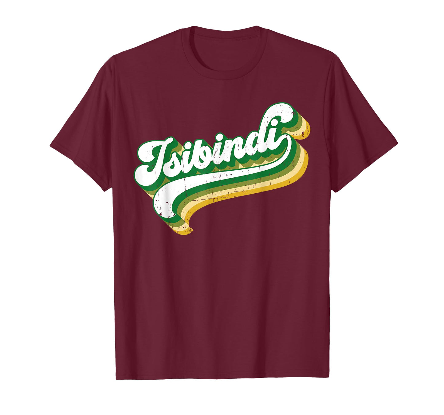 Isibindi - Colorful Groovy Retro Style School Spirit Wear T-Shirt