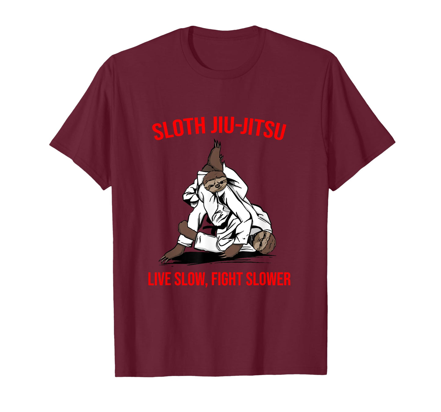 Jiu Jitsu Fighting Sloth Brazilian BJJ Training T-Shirt