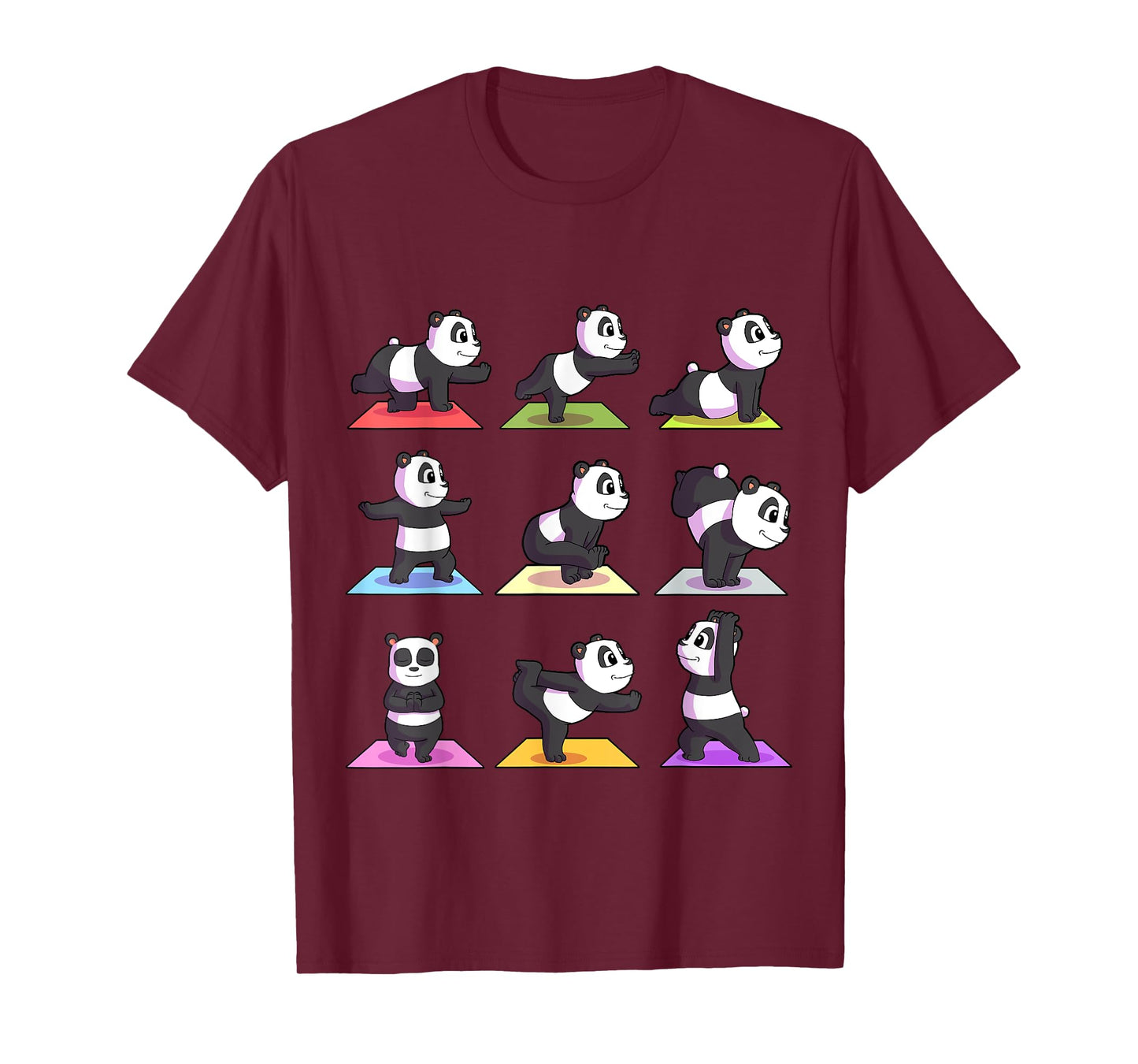 Panda Yoga Shirt Women Panda Lover Gift Girls Meditation T-Shirt