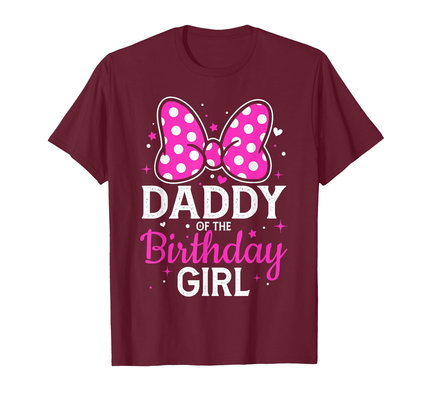 Mommy of The Birthday Girl Cute Pink Bow Family Matching T-Shirt