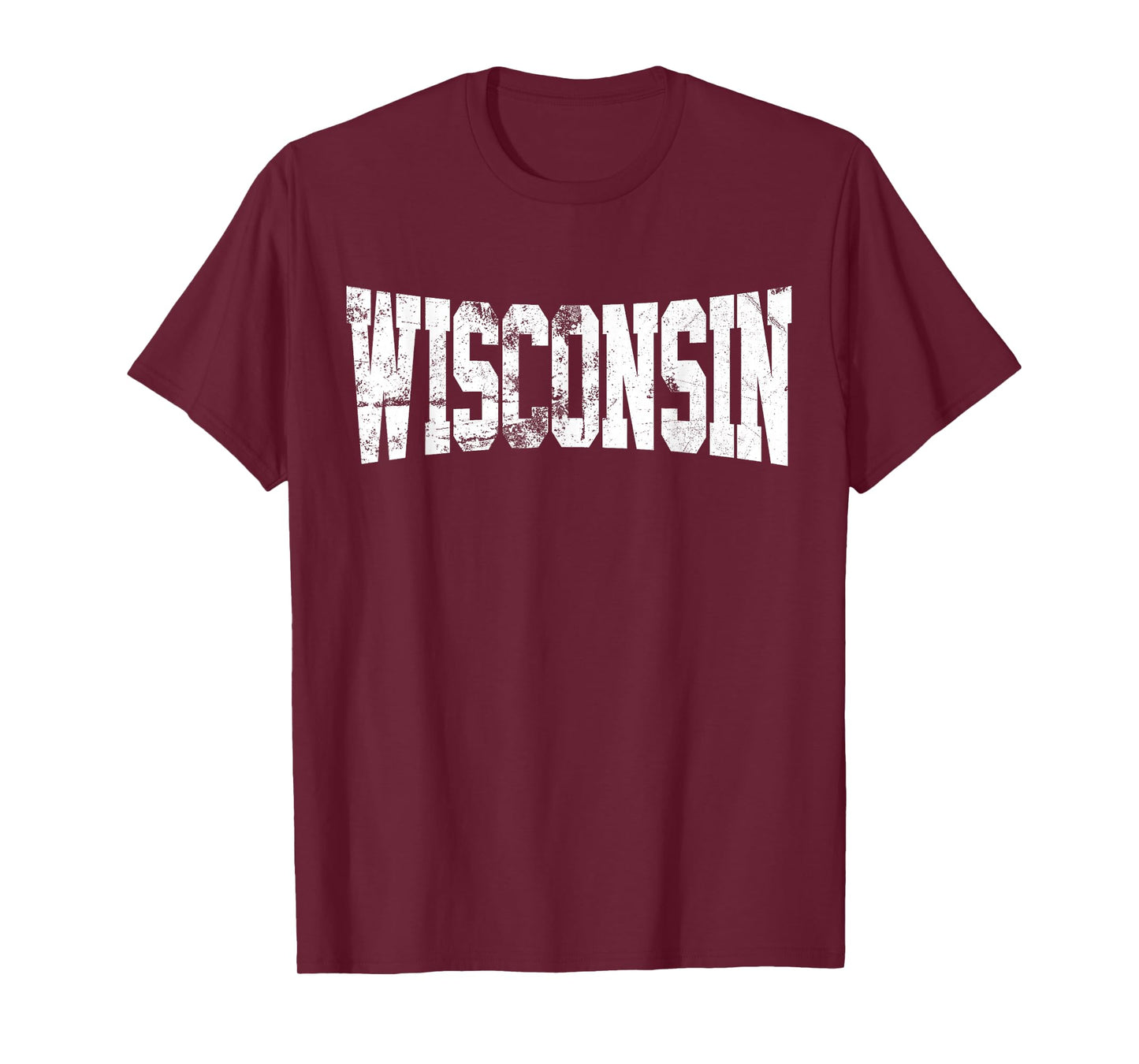 Vintage Wisconsin Mens Wisconsin Womens Red Retro Wisconsin T-Shirt