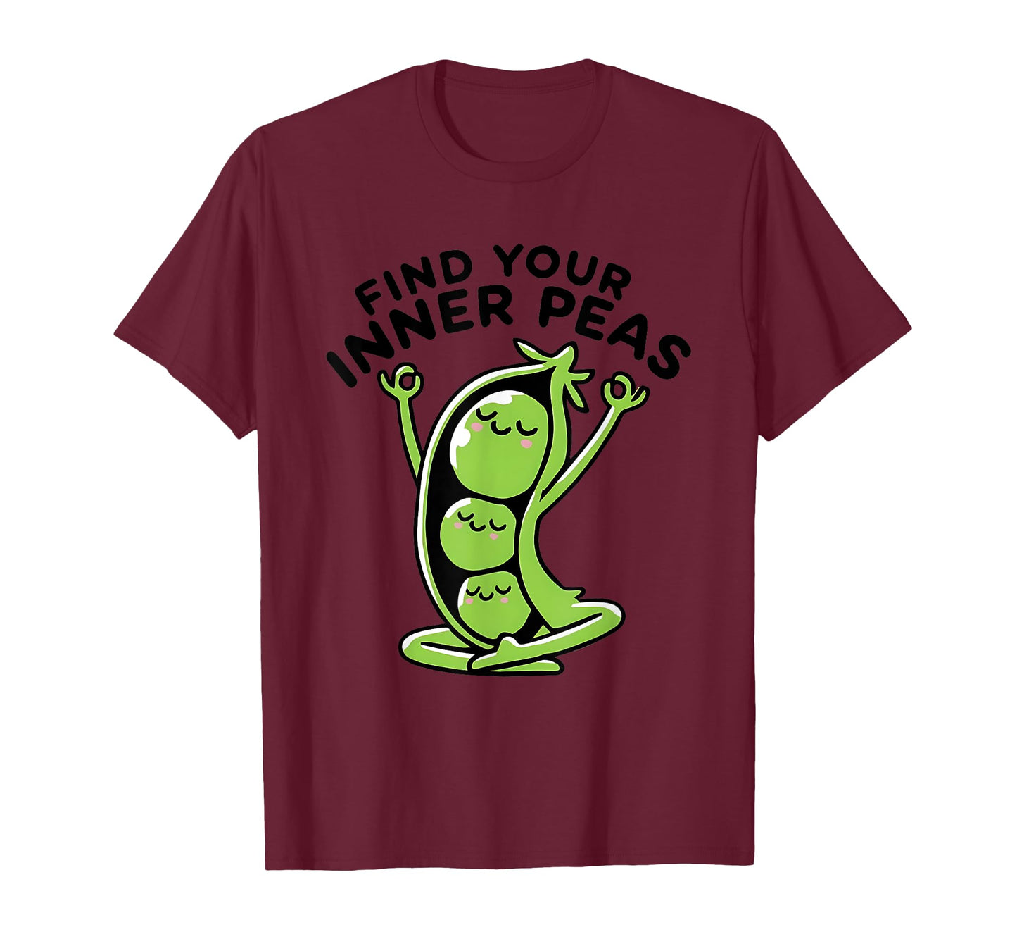 Find Your Inner Peas Yoga Pun T-Shirt