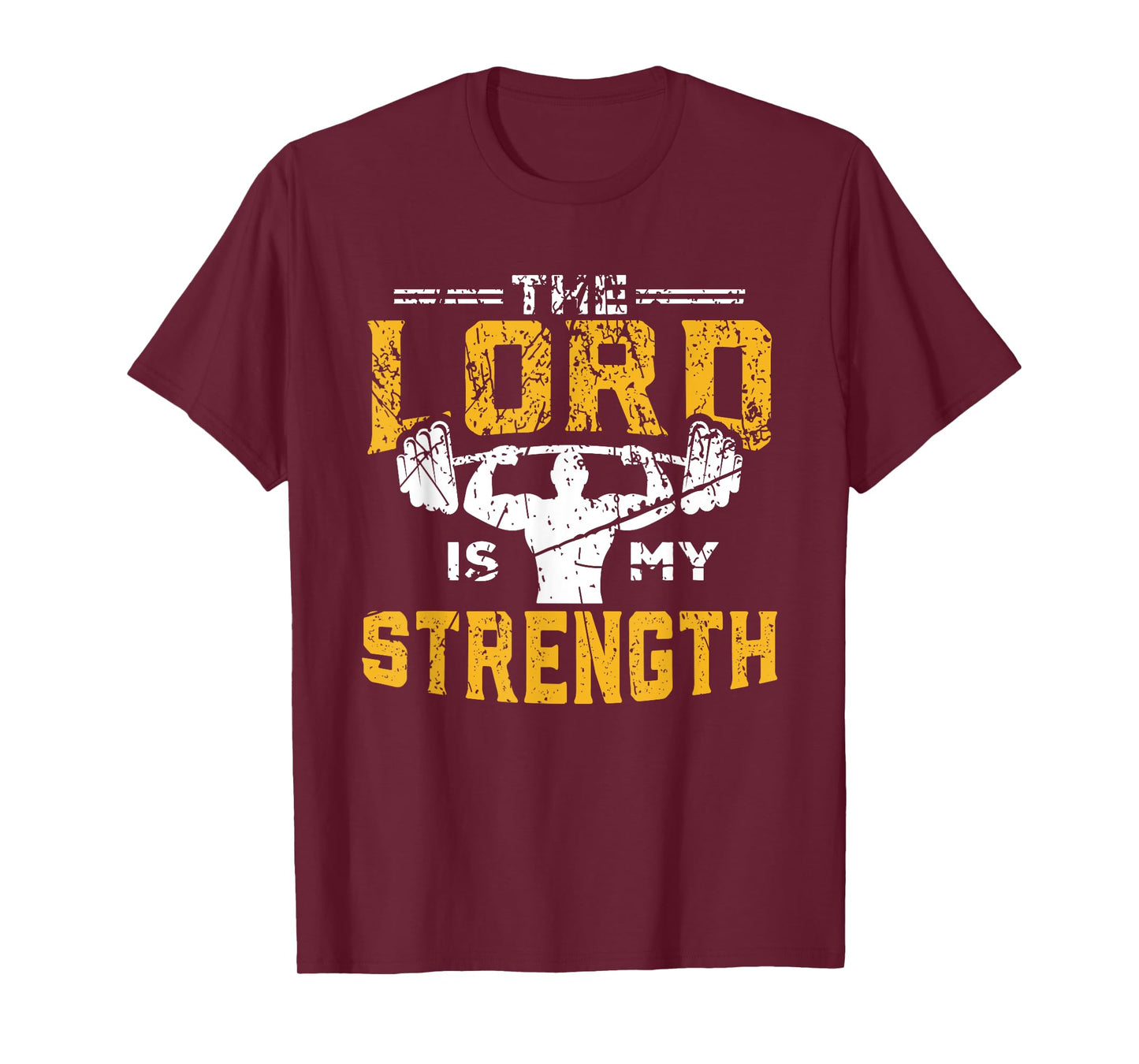 Jesus Workout The Lord is my Strength Christian Gym T-Shirt