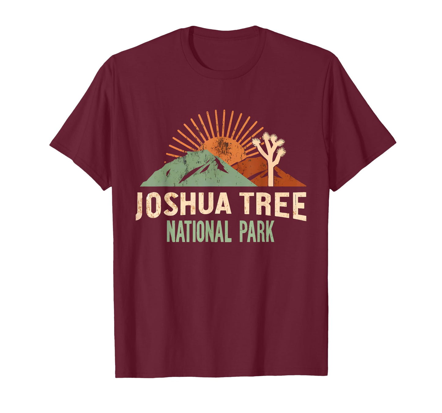 Joshua Tree National Park Vintage Hiking Camping Outdoors T-Shirt