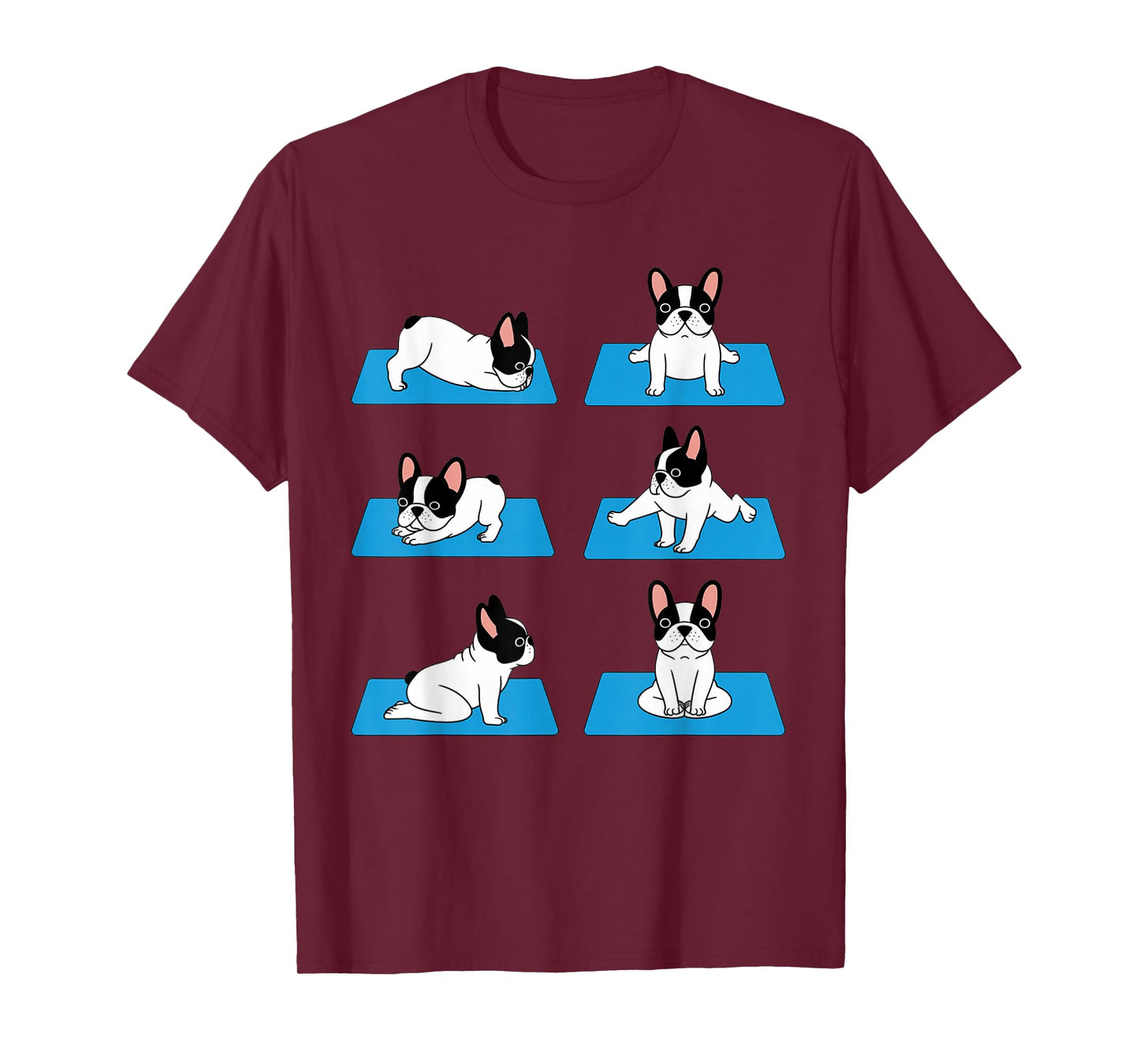 English Bulldog Yoga Puppy Yoga Poses and Meditation T-Shirt