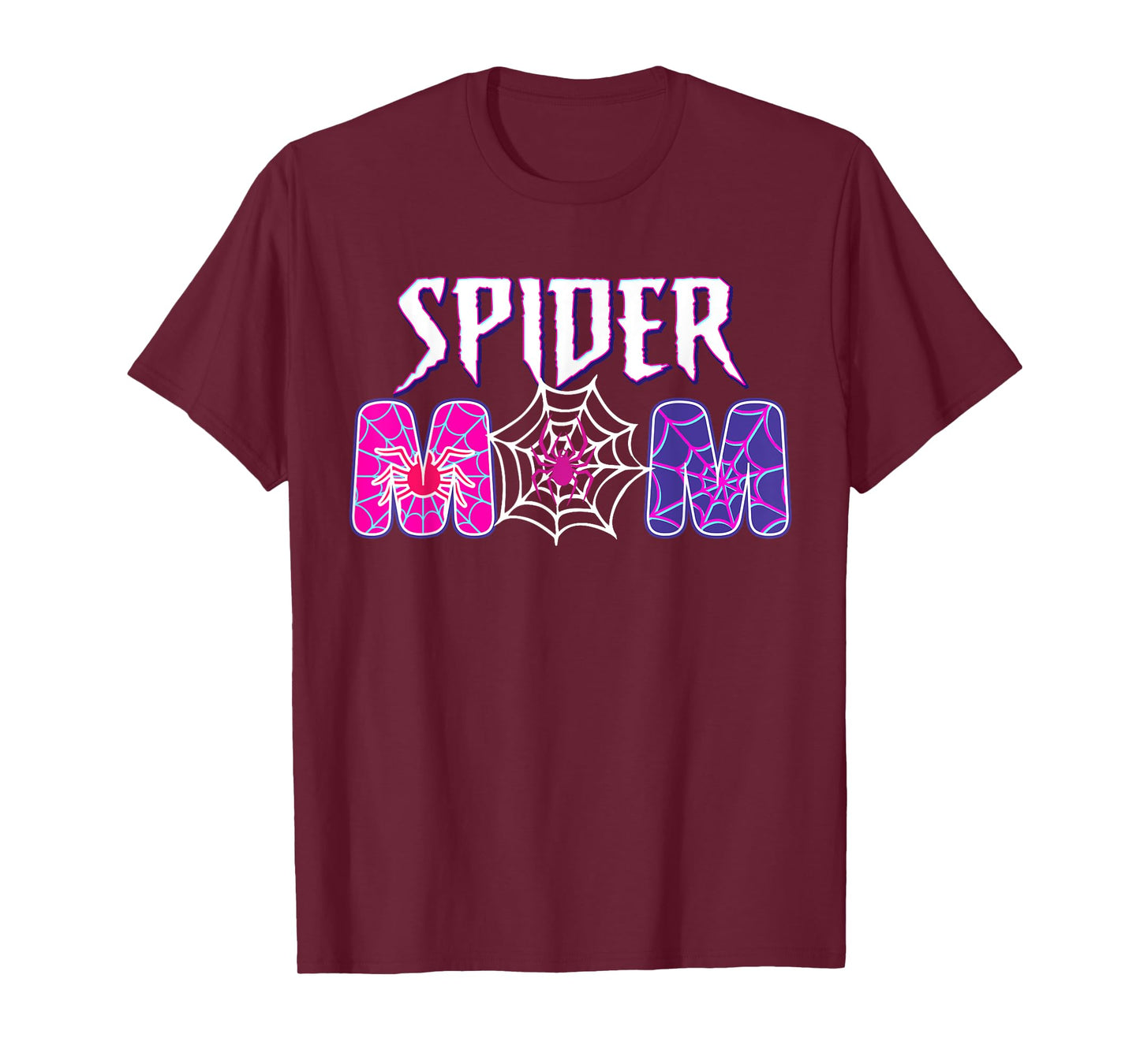 Funny Spider Mom Matching Family Birthday Mother's Day T-Shirt