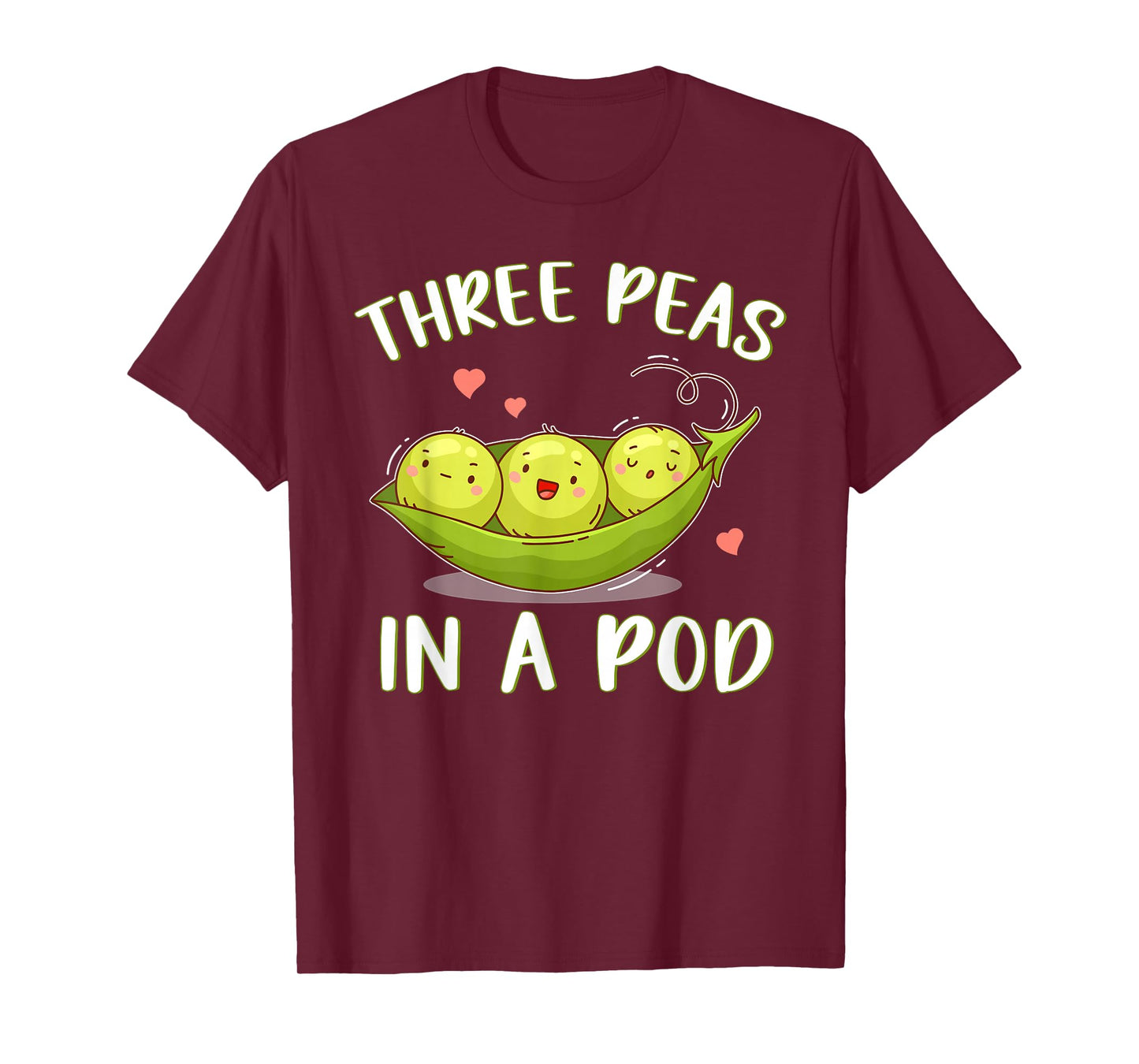 Three Peas In A Pod Triplets For Parents Triplet Sibling T-Shirt