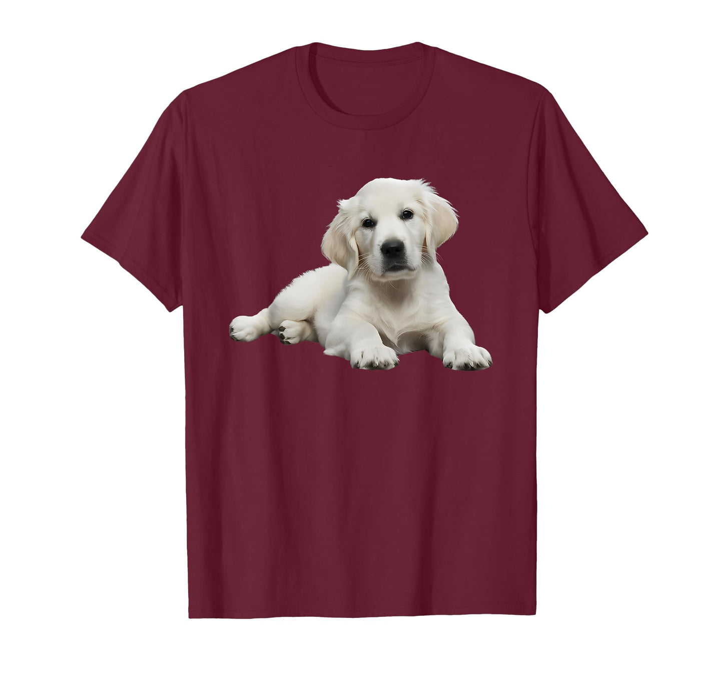 White Lab English Cream Golden Retriever Dog Puppy Mom Girls T-Shirt